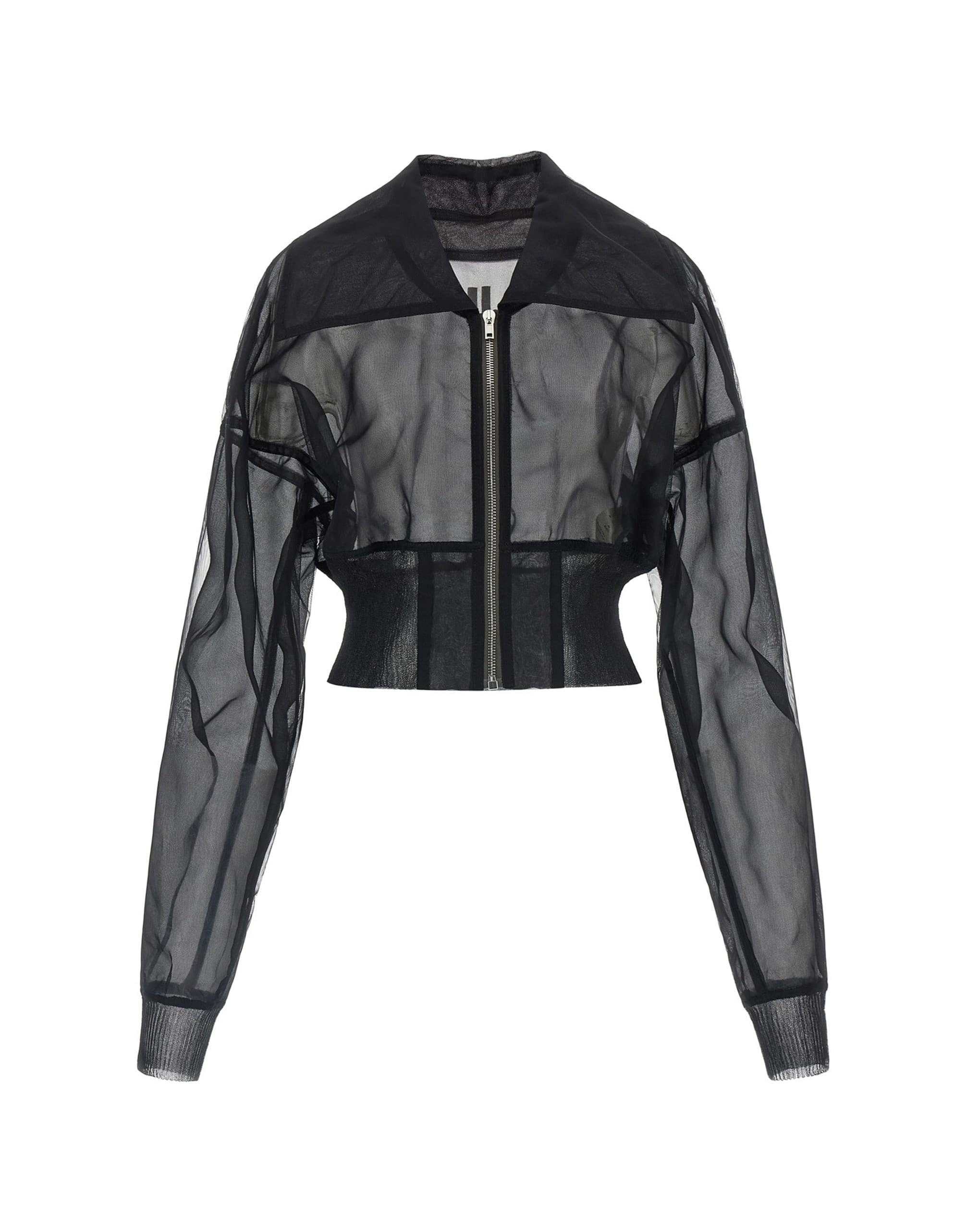 Rick Owens Rick Owens Dracucollar Cropped Bomber Jacket