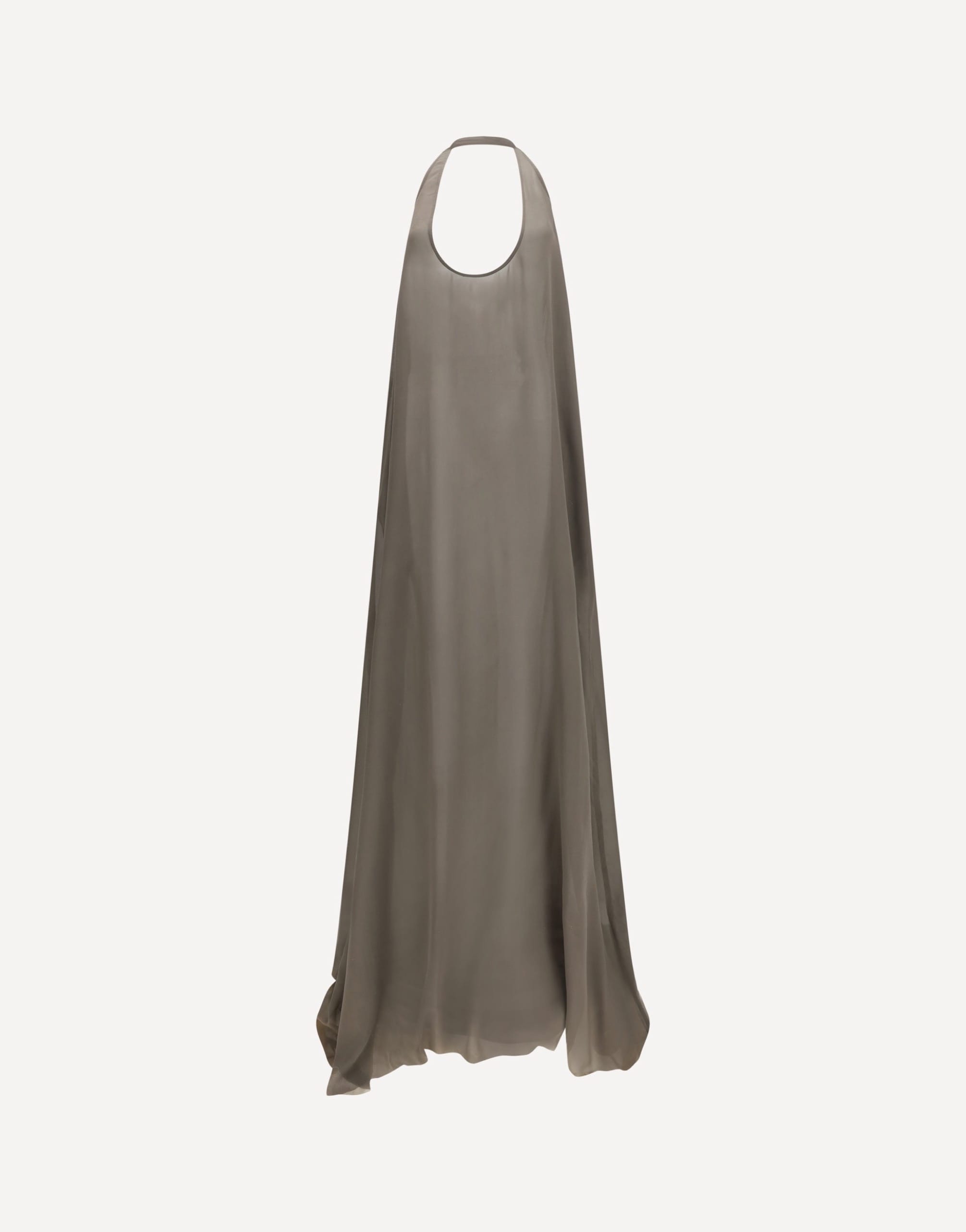 Rick Owens Haltar Silk Georgette Dress
