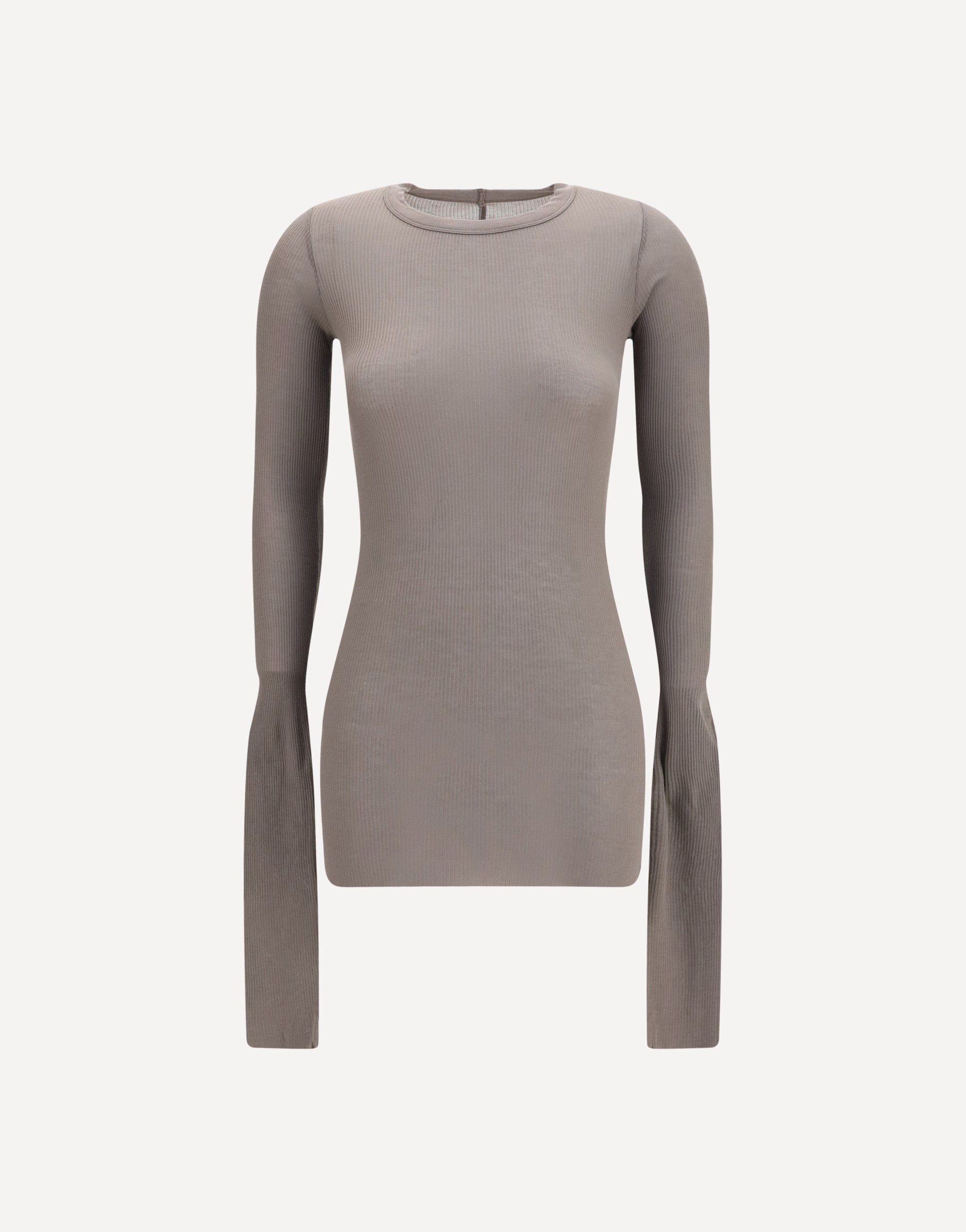 Rick Owens Long-Sleeve Ribbed Top