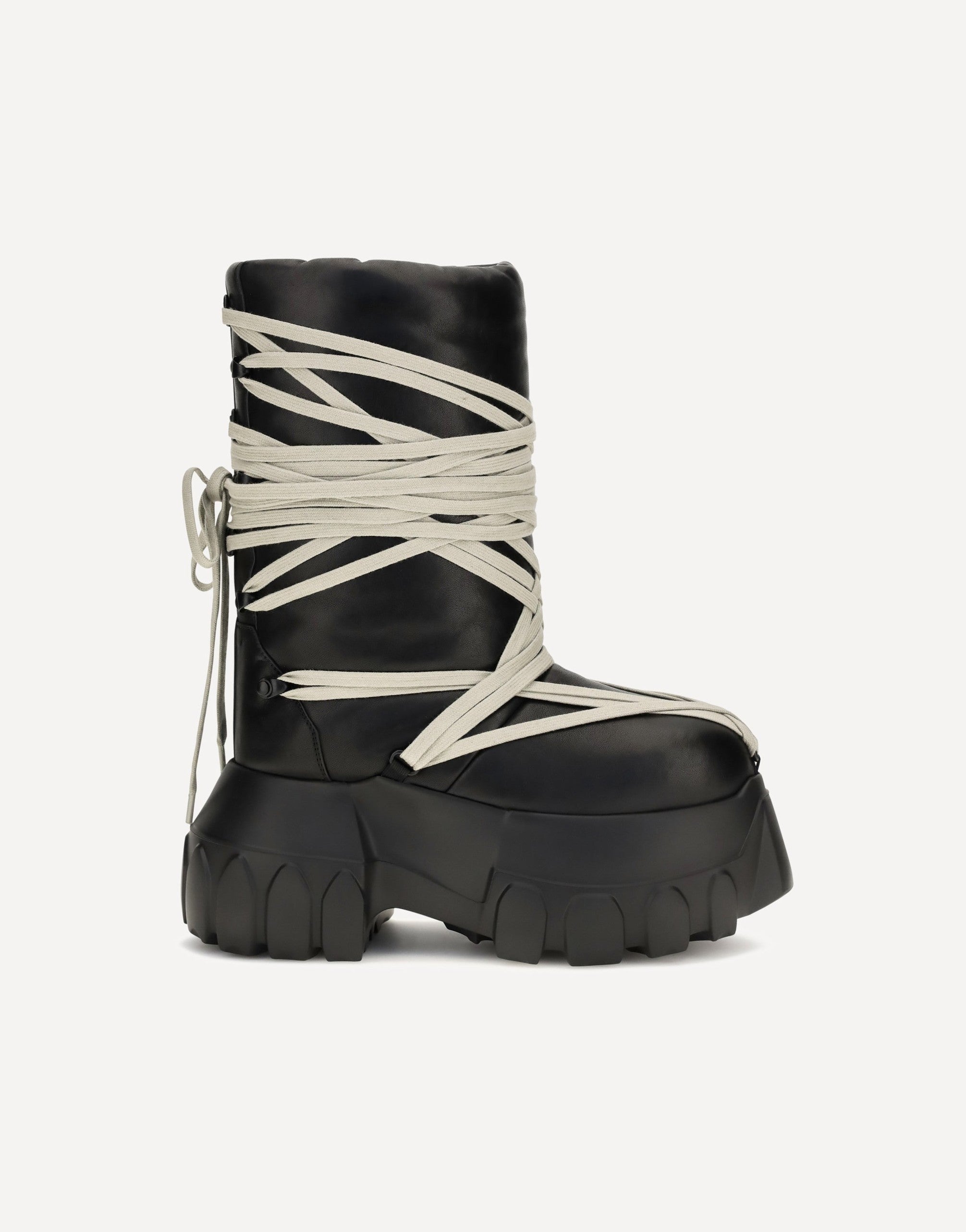ブーツ rick owens mega lace mega tractor 41 Rick Owens Megalace Lunar Tractor Knee-High Boots | Sendegaro FR