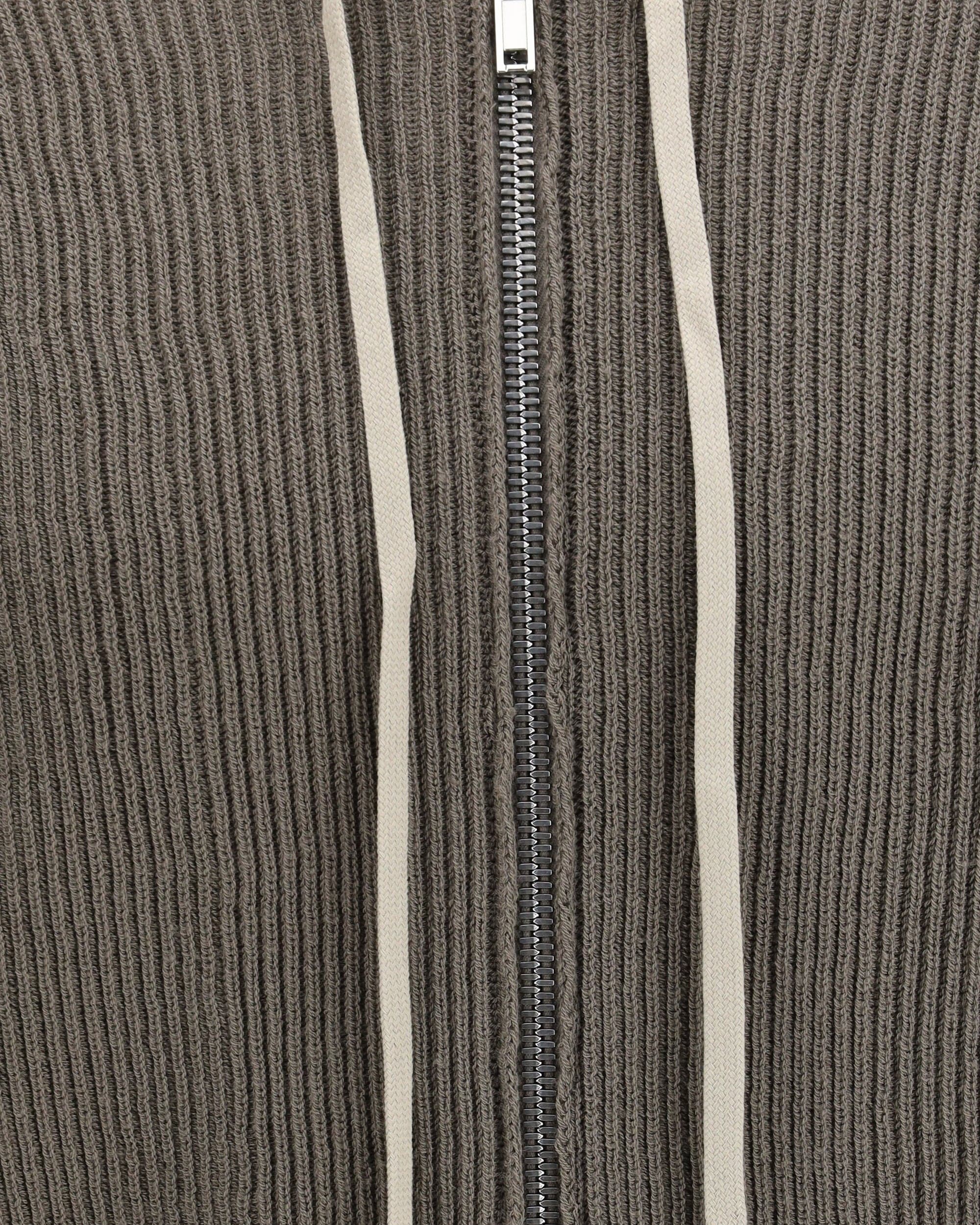 Rick Owens Rick Owens Ribbed Virgin Wool Knit Hoodie