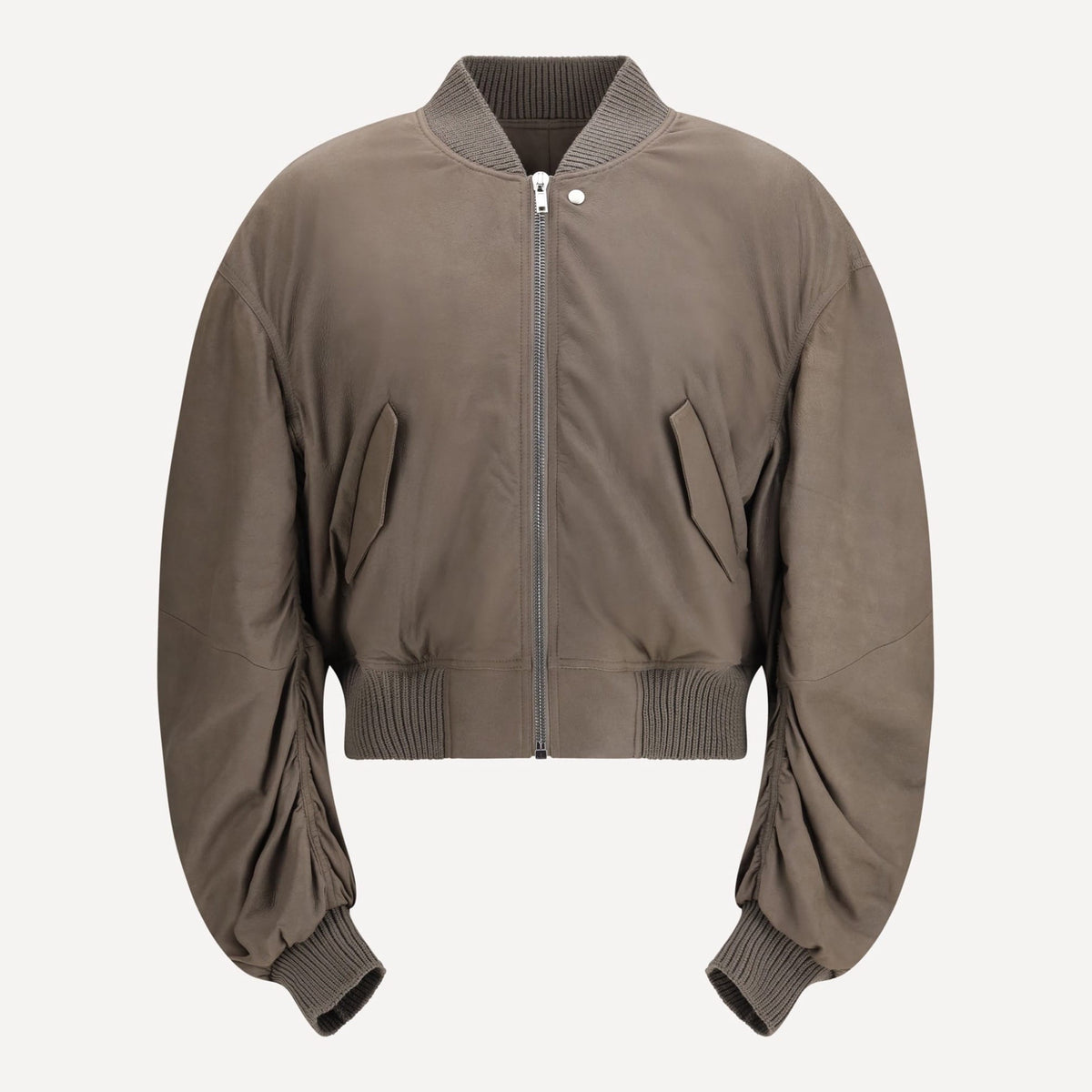 Rick Owens Secchia Flight Bomber In Lambskin Leather With Padding 
