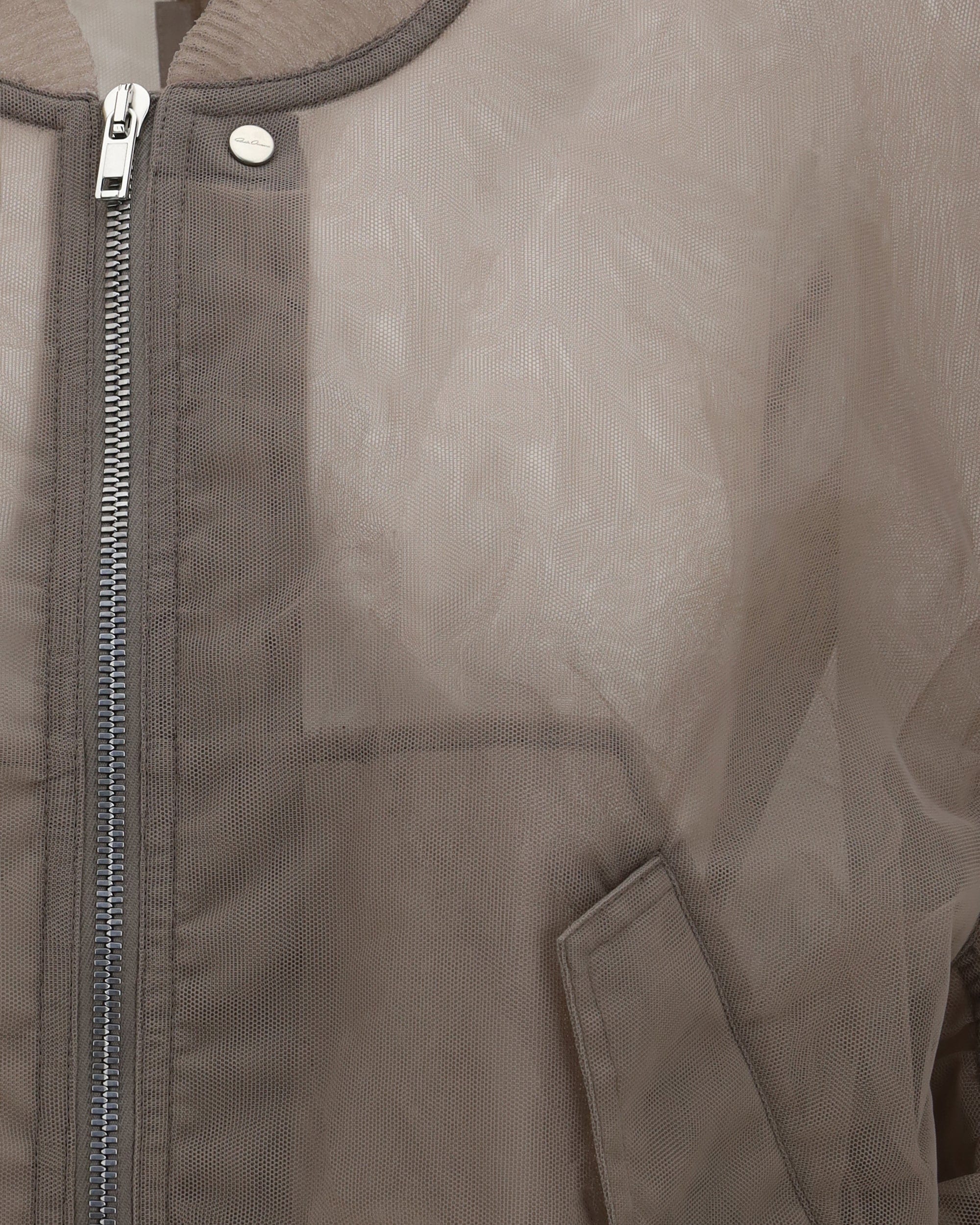 Rick Owens Secchia Flight Bomber Jacket In Recycled Tulle
