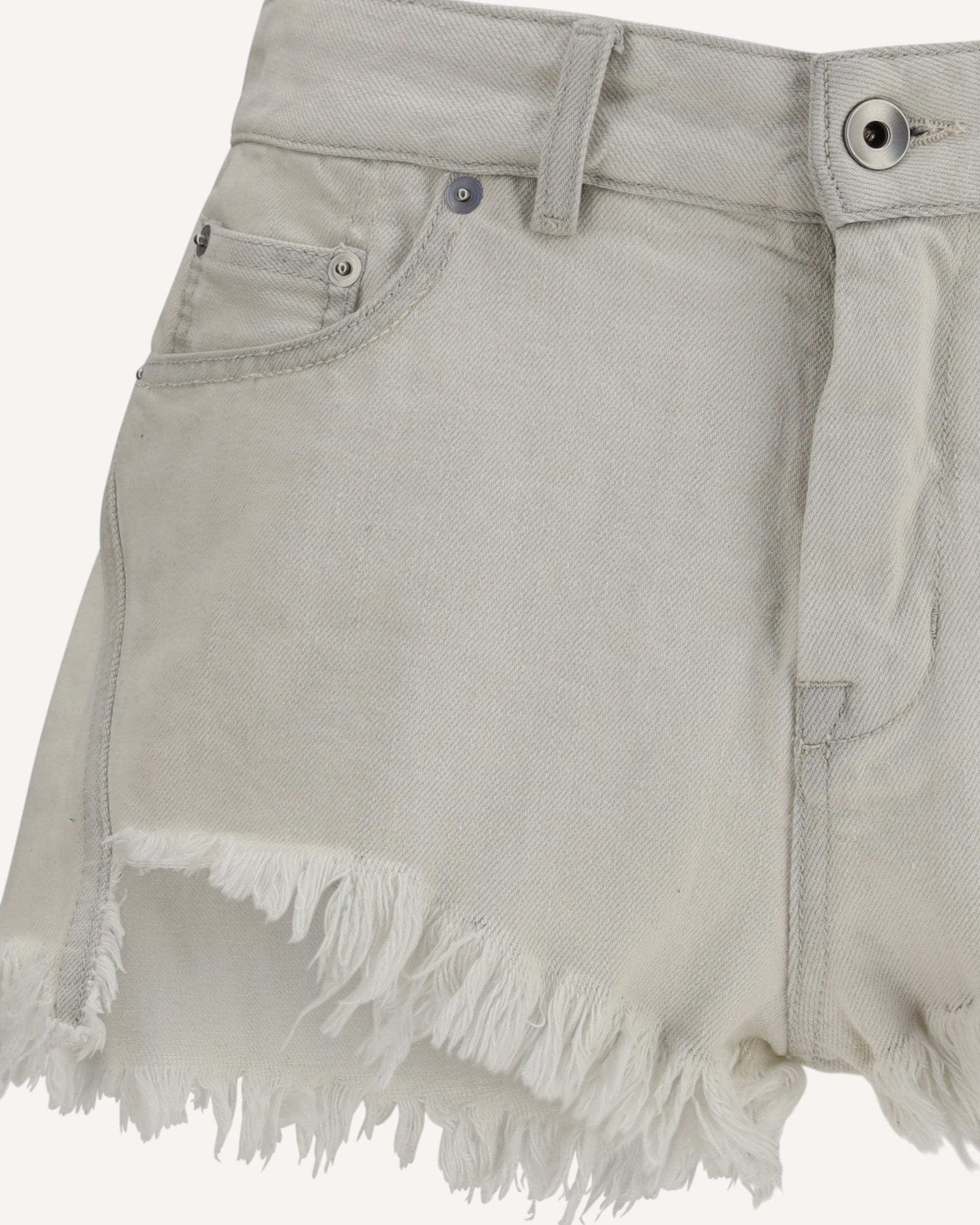 Rick Owens Shorts Temple Bias Cutoffs In Denim