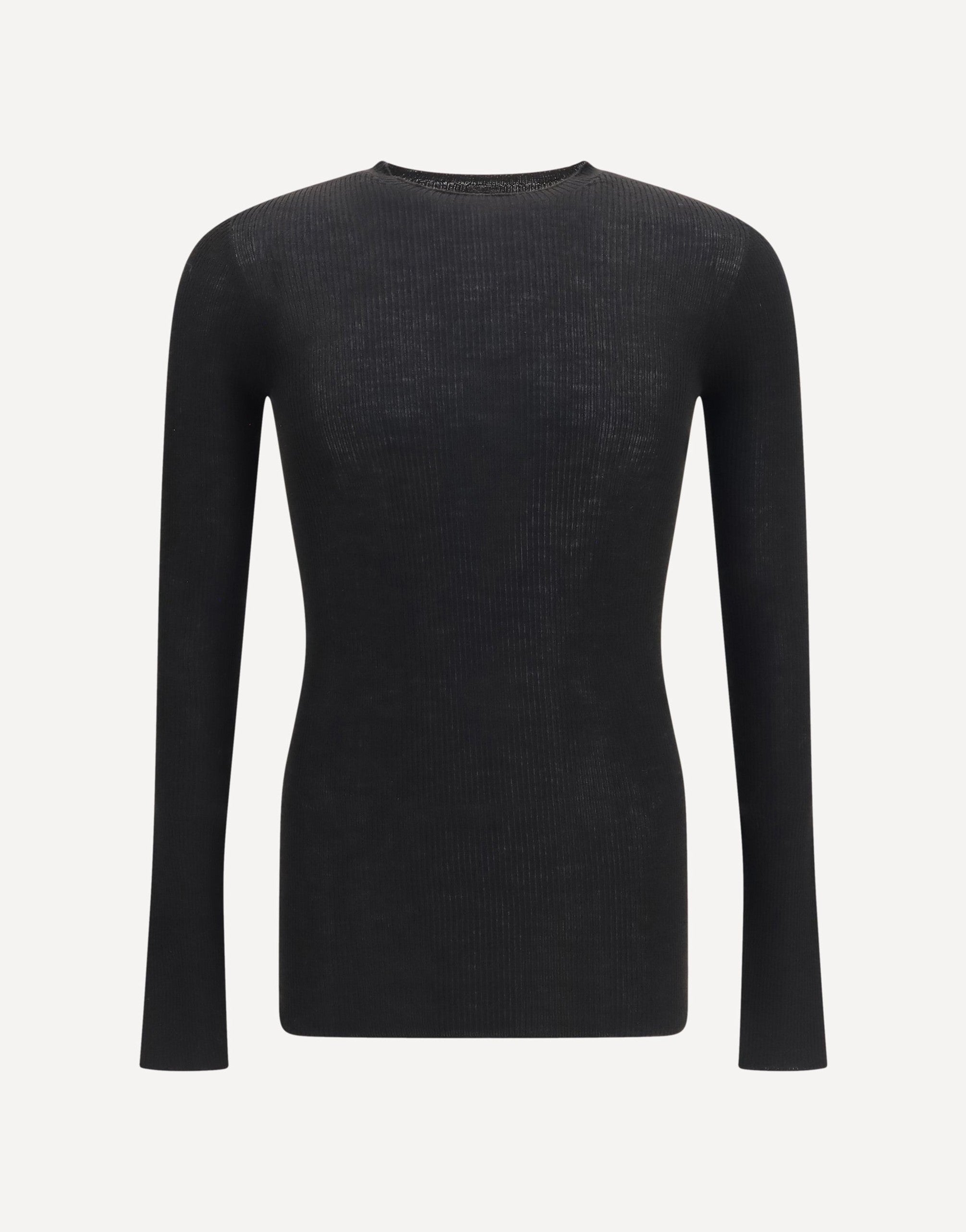 Rick Owens slim-fit geribde trui met lange mouwen