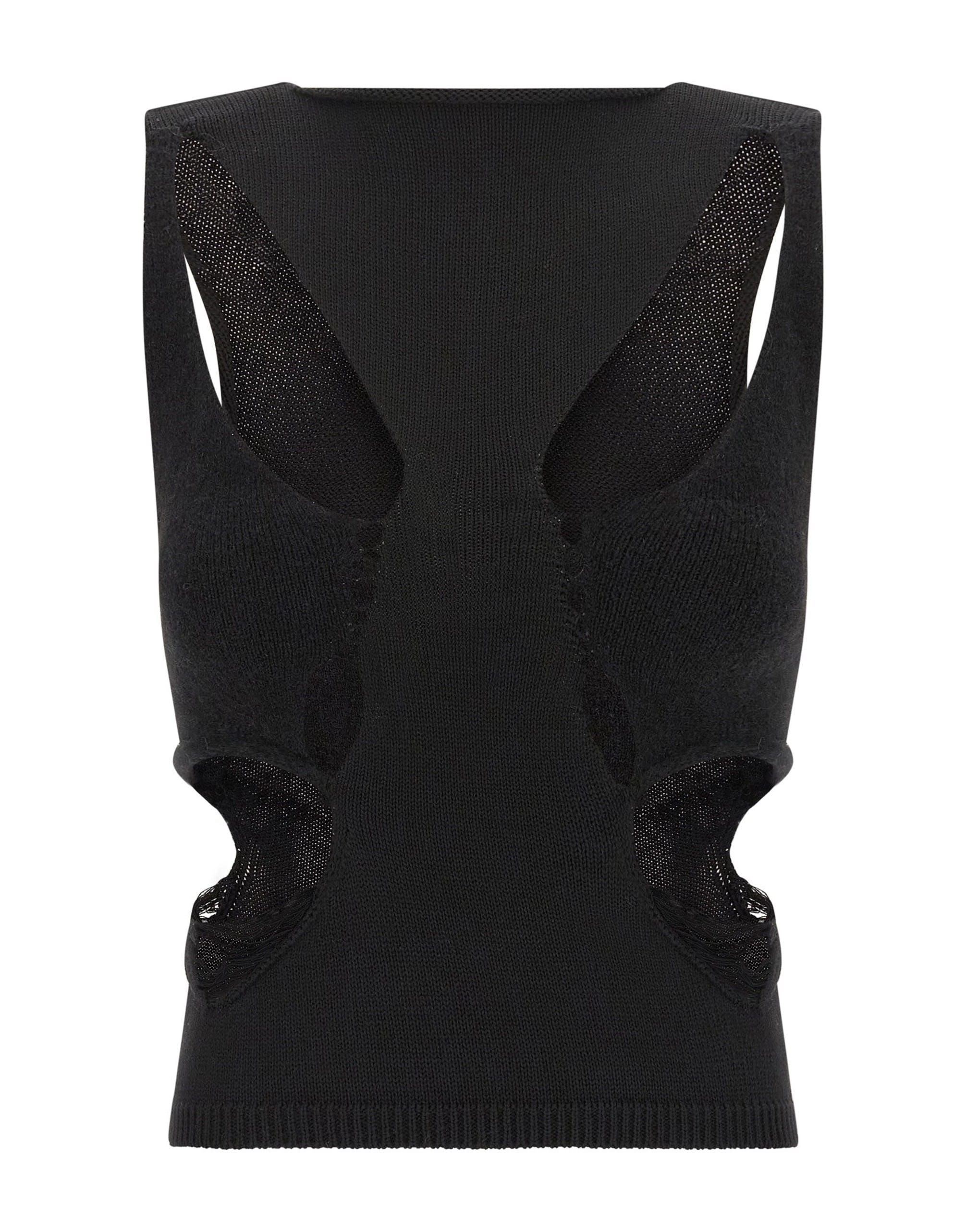 Rick Owens Rick Owens Tanja Wool Cut-Out Top