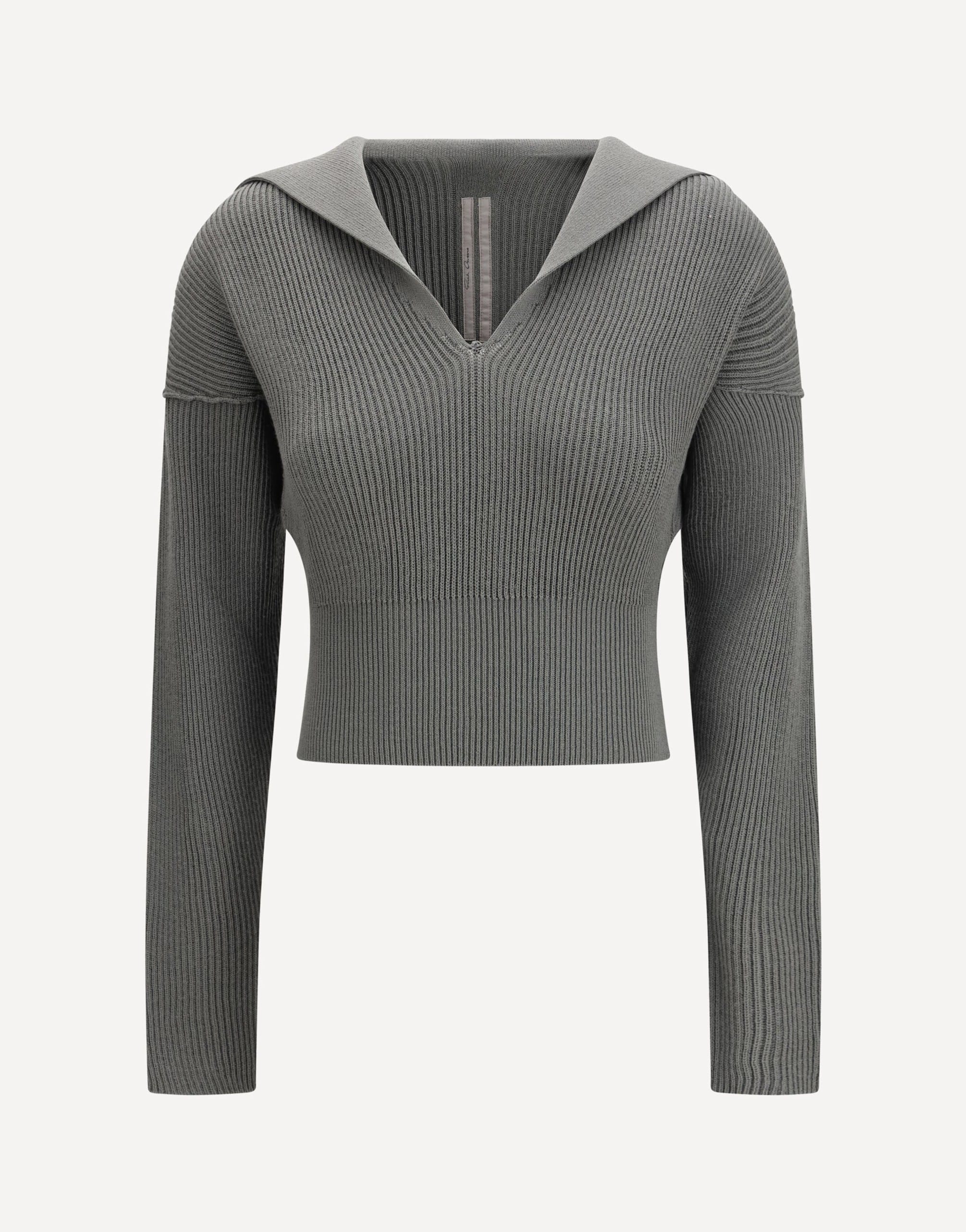 Rick Owens Virgin Wool V Neck Sweater