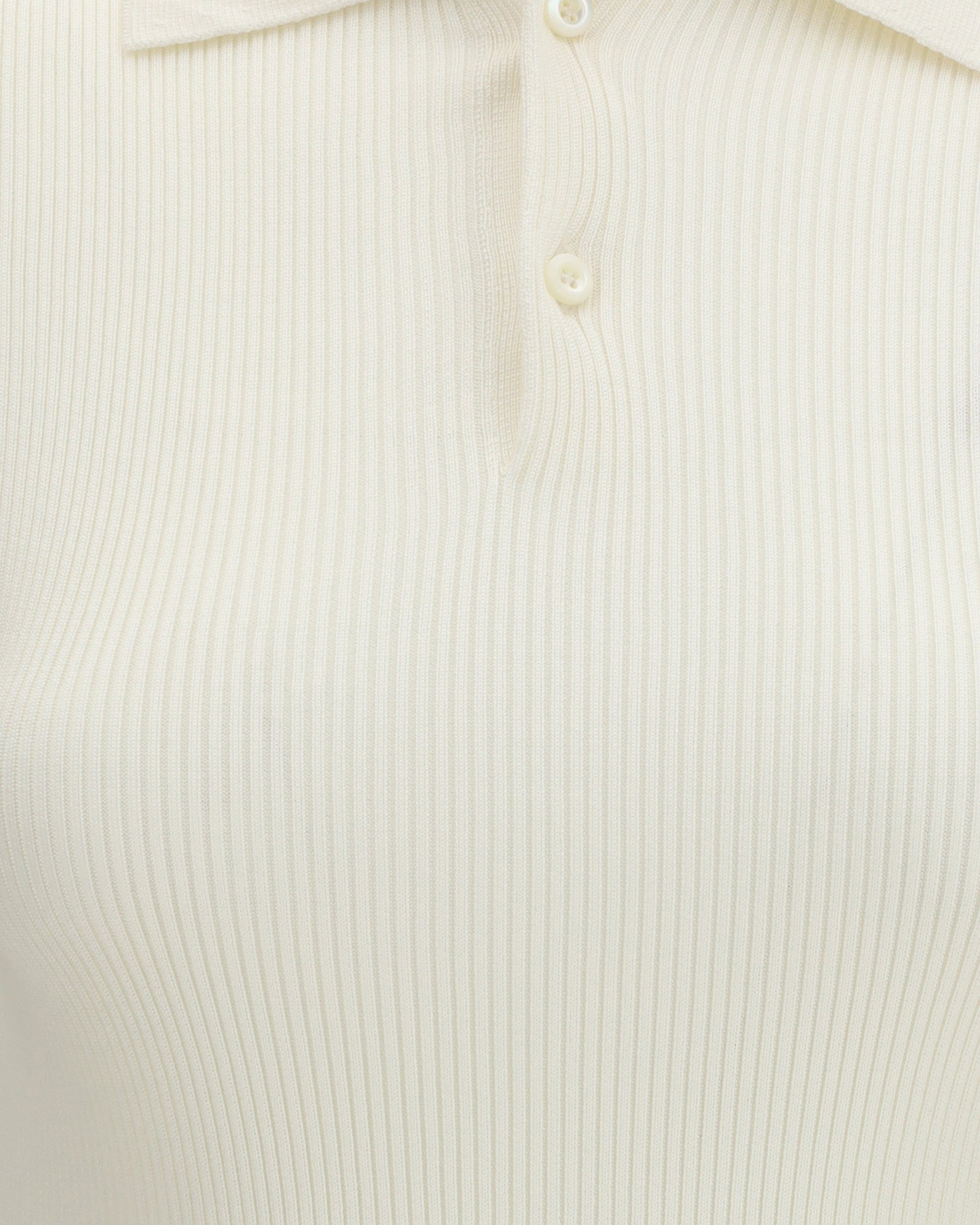 RIER Long-Sleeve Silk Polo Shirt