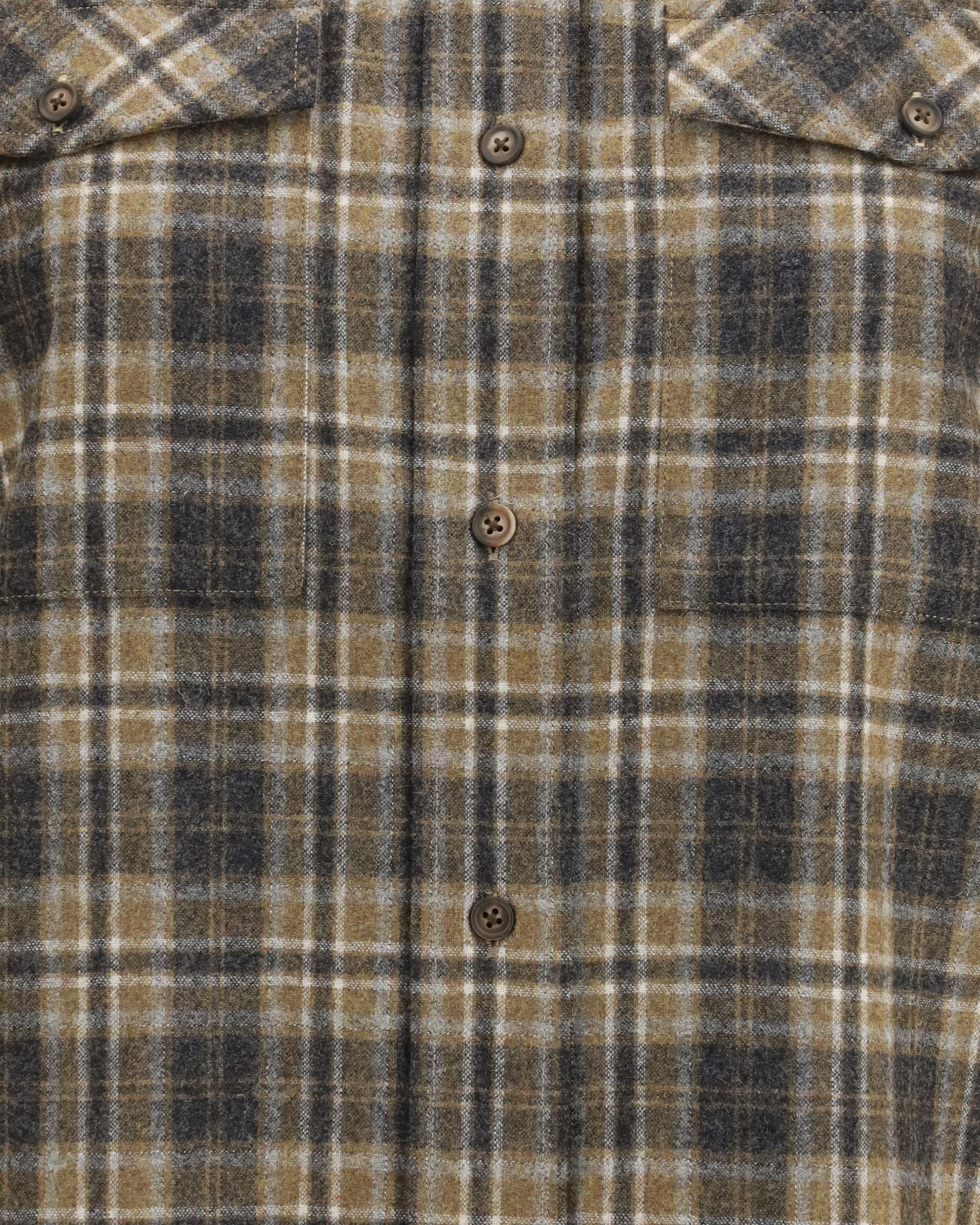 Camisa western xadrez Rohe de manga comprida