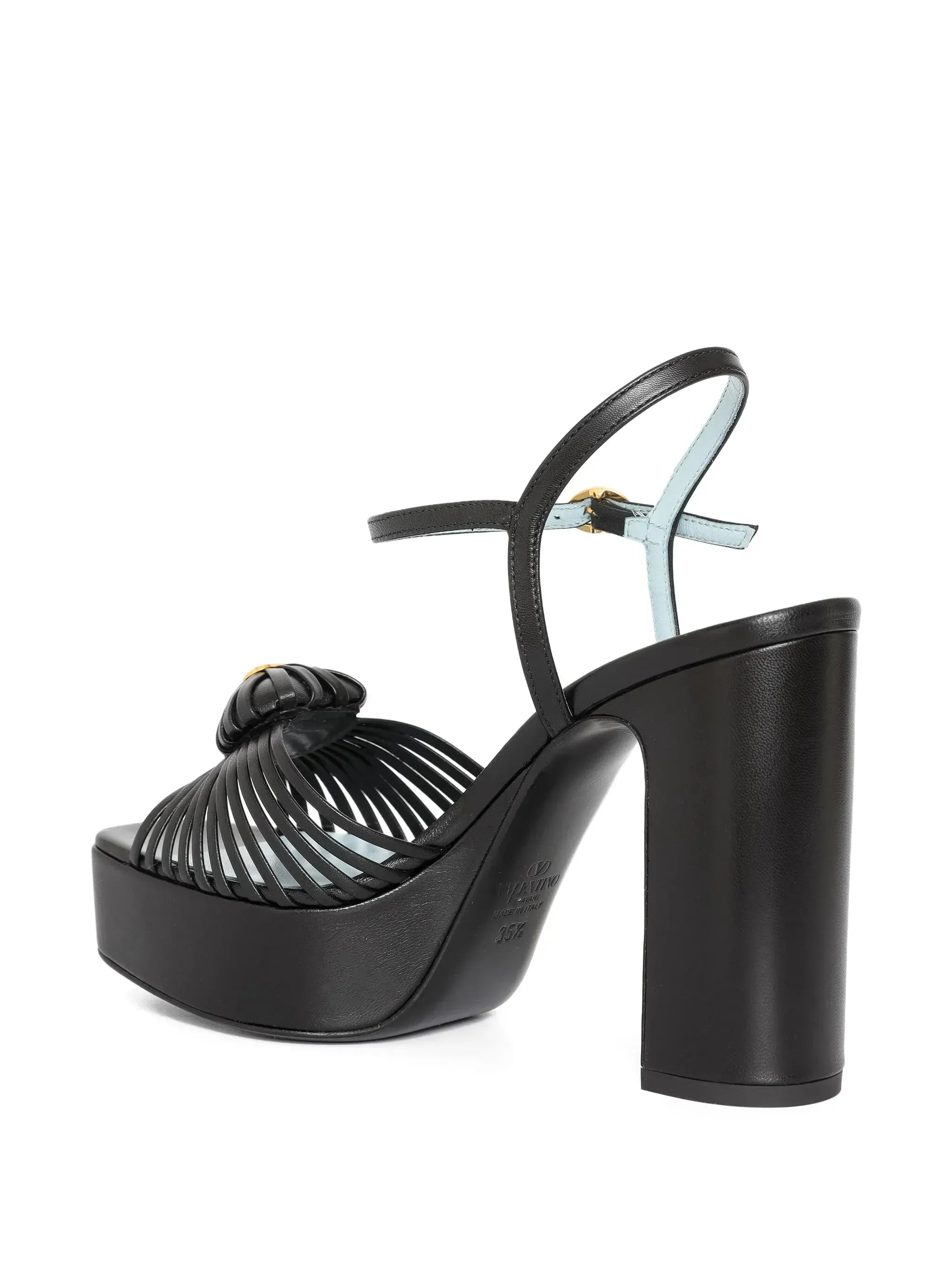 Valentino Garavani Royal VLogo 115 Leather Platform Sandals
