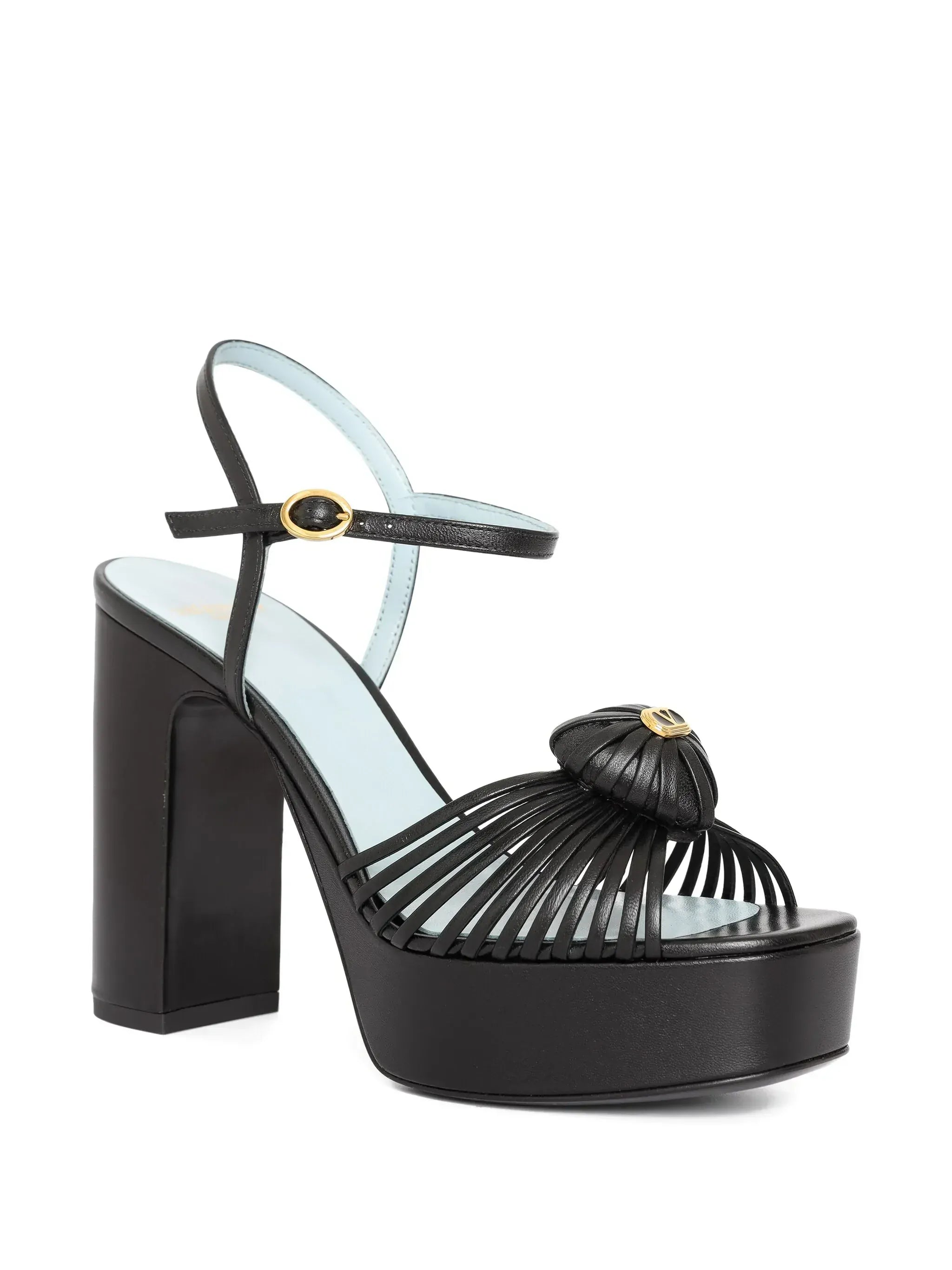 Valentino Garavani Royal VLogo 115 Leather Platform Sandals