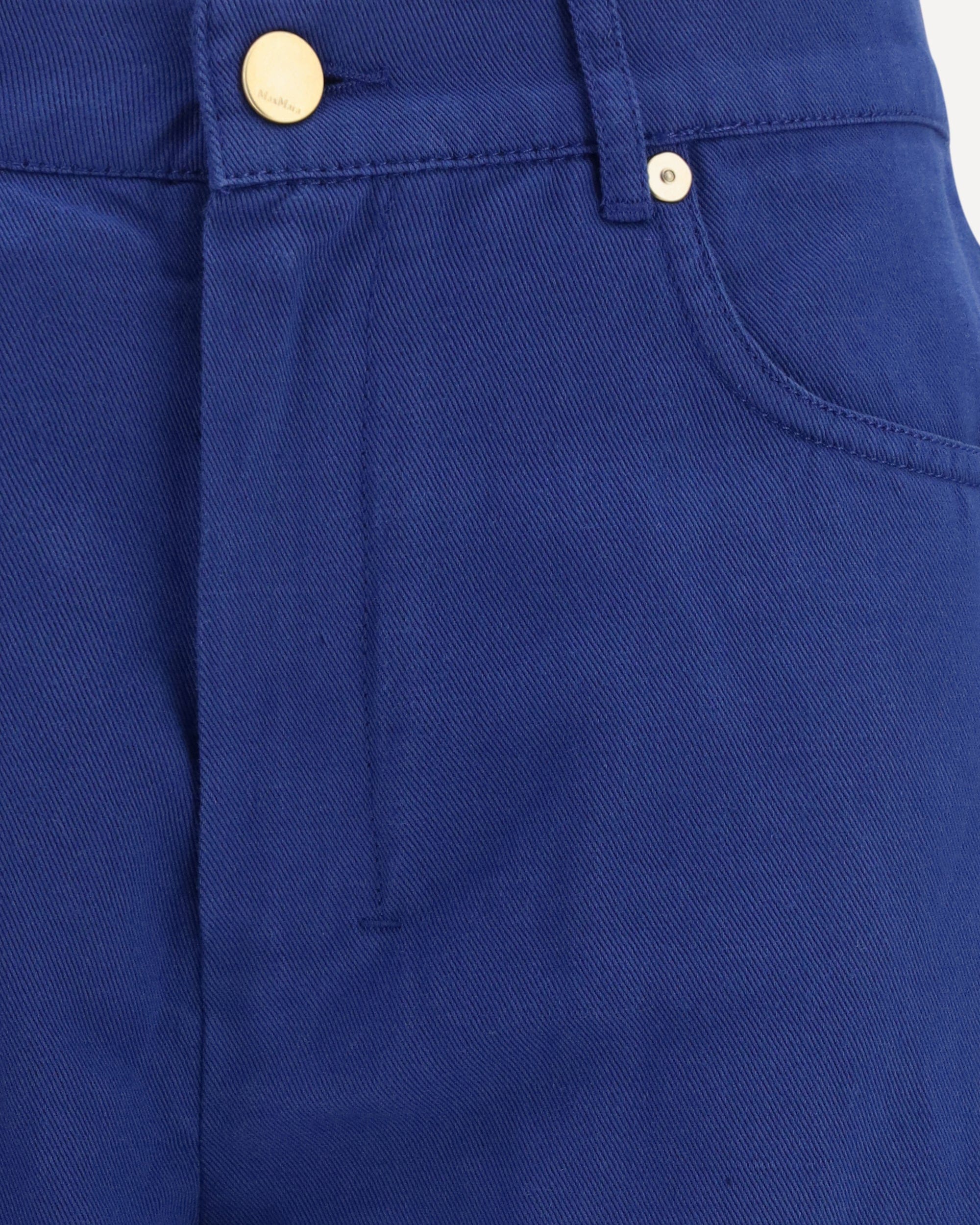 'S Max Mara Cotton-Linen Five-Pocket Straight Pants
