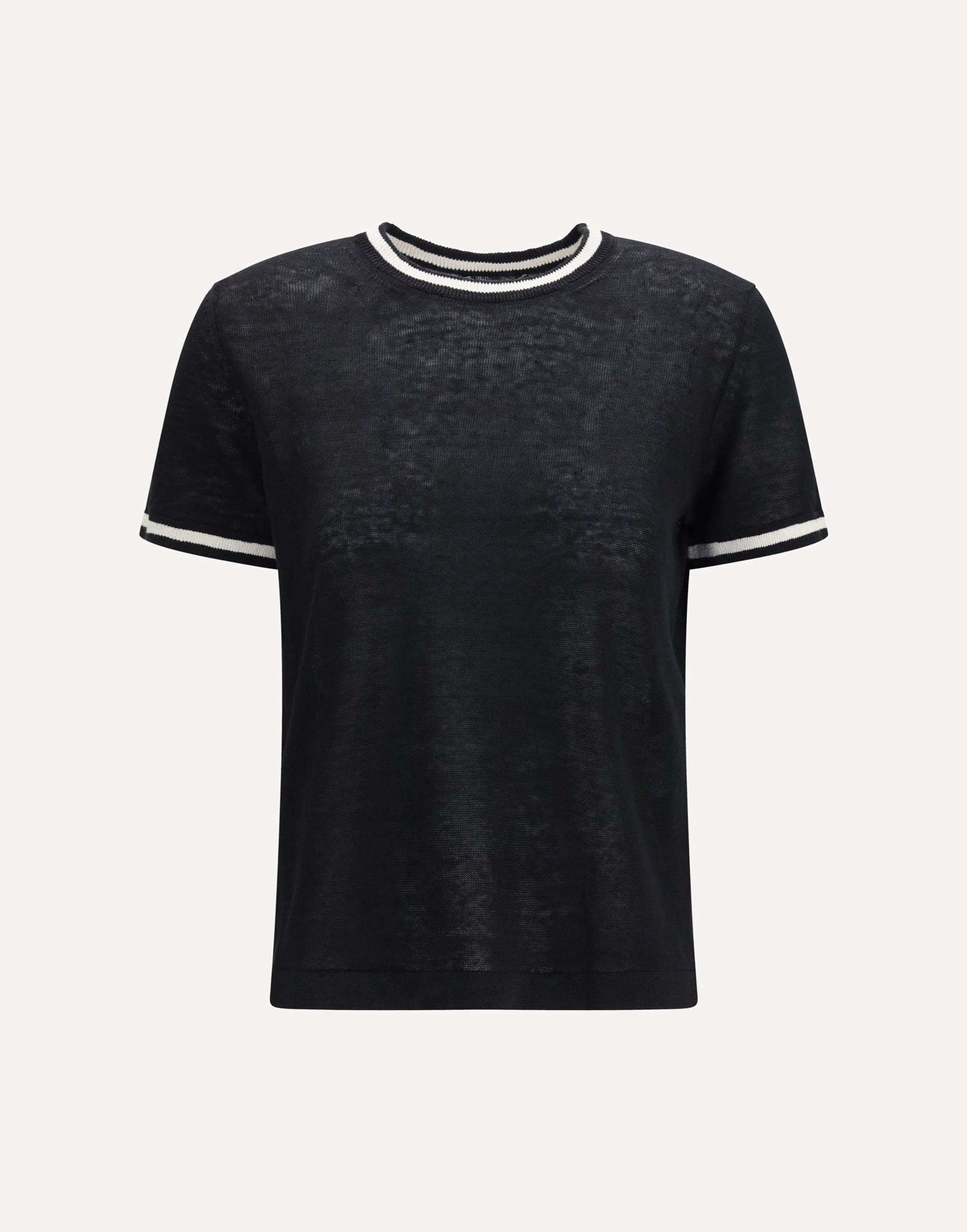'S Max Mara Linen Knit Intarsia T-Shirt