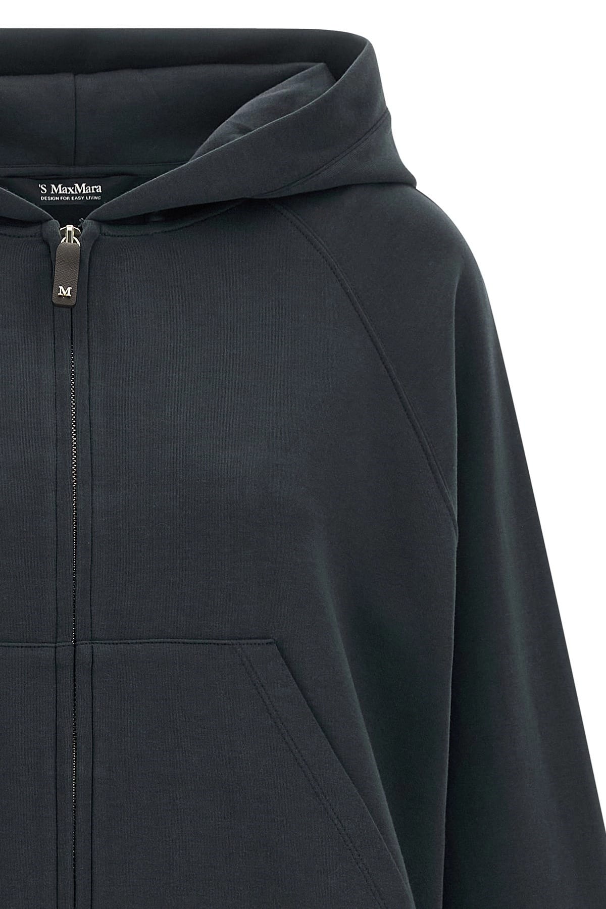 'S Max Mara 'S Max Mara Zip-Front Cotton Blend Hoodie