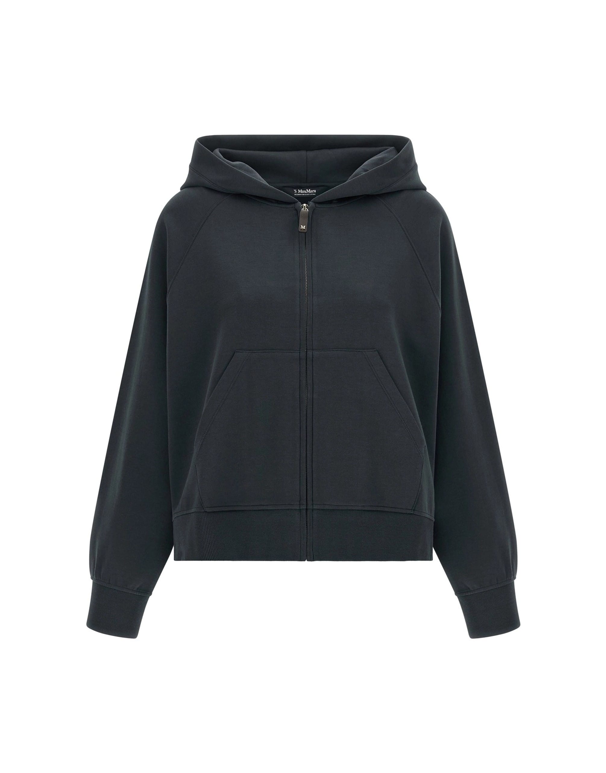 'S Max Mara 'S Max Mara Zip-Front Cotton Blend Hoodie