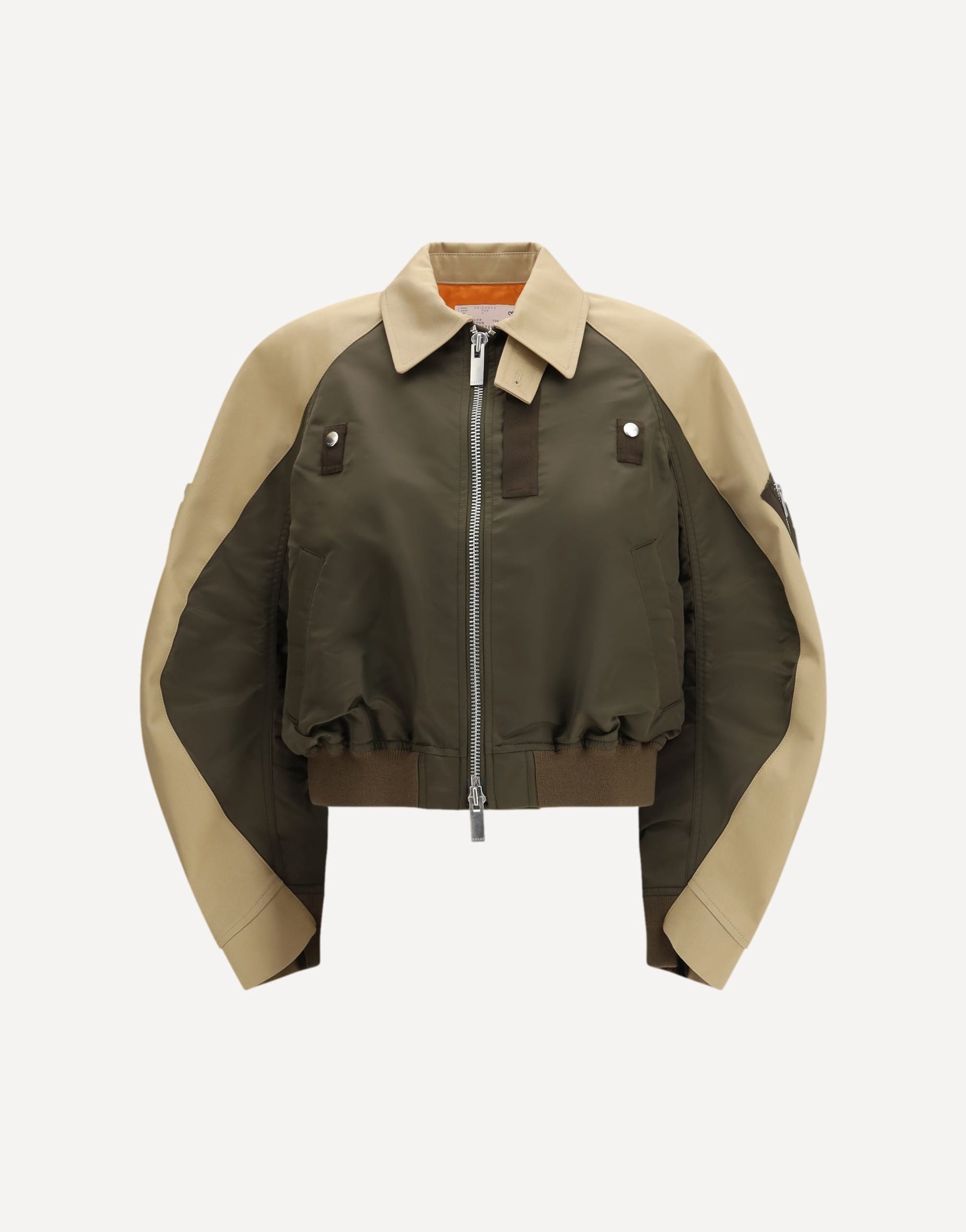 Sacai Cotton And Nylon Bomber Jacket