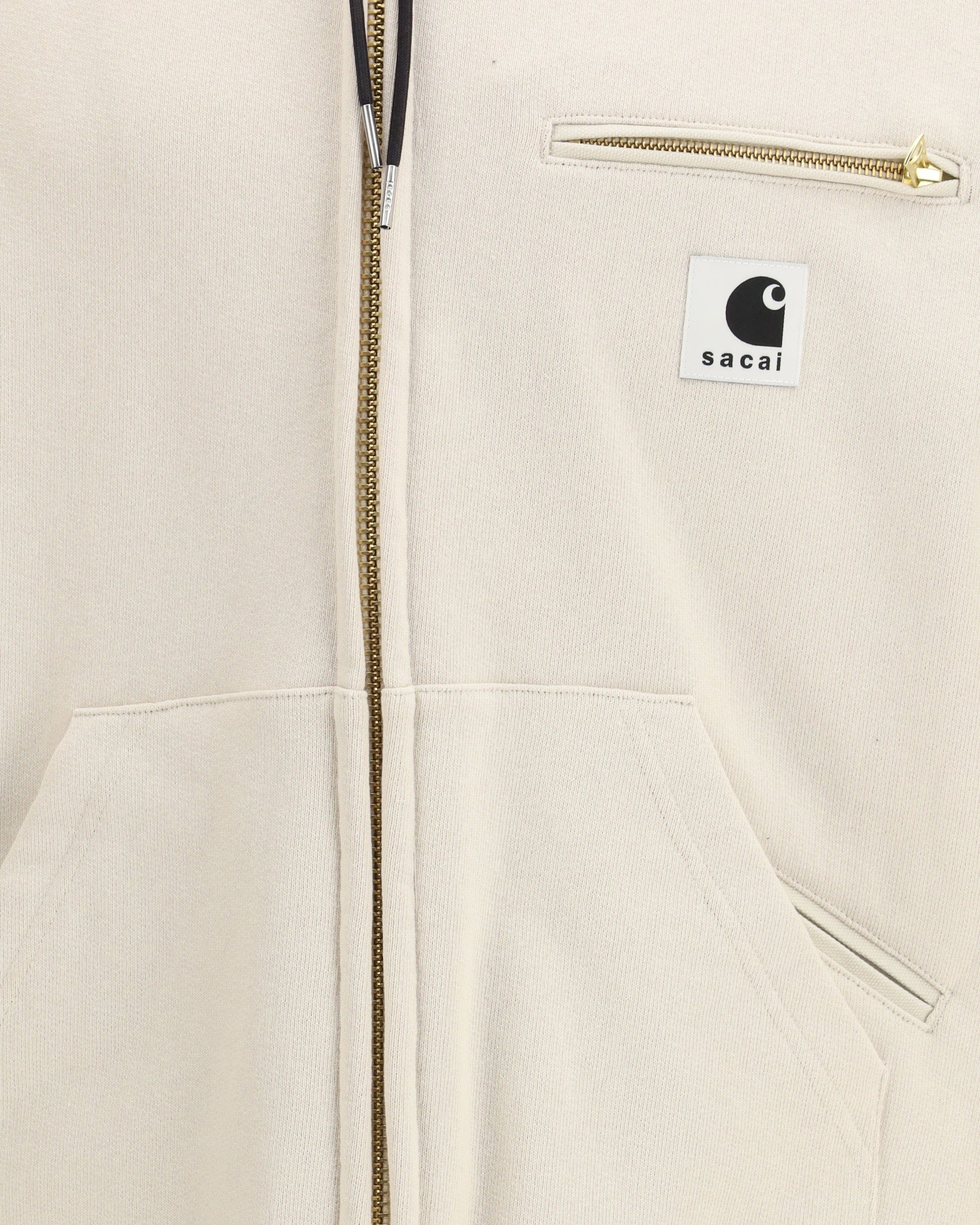 Sacai Cotton Jersey Hybrid Zip Hoodie