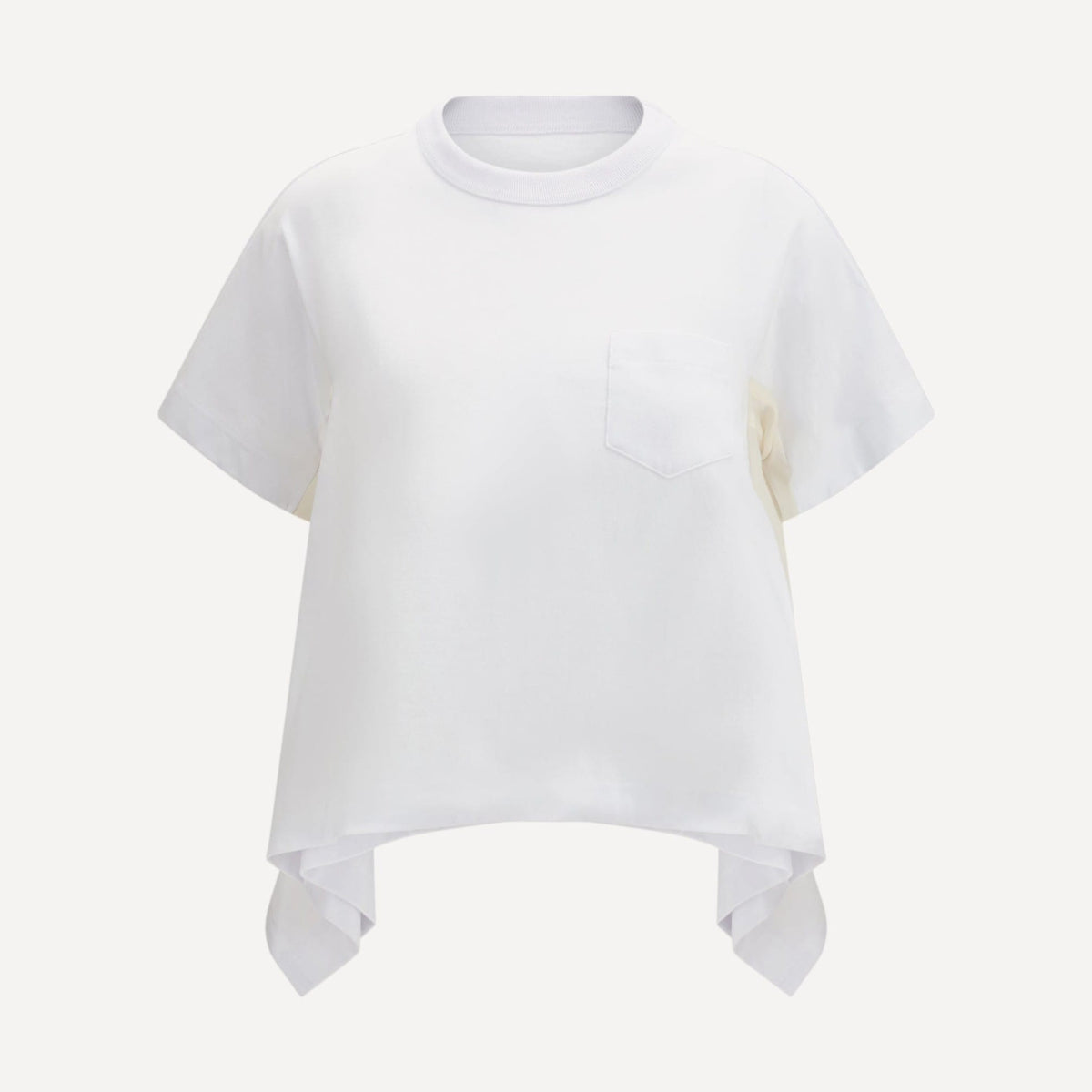 Sacai Light Weight Denim X Cotton Jersey T-Shirt | Sendegaro IT