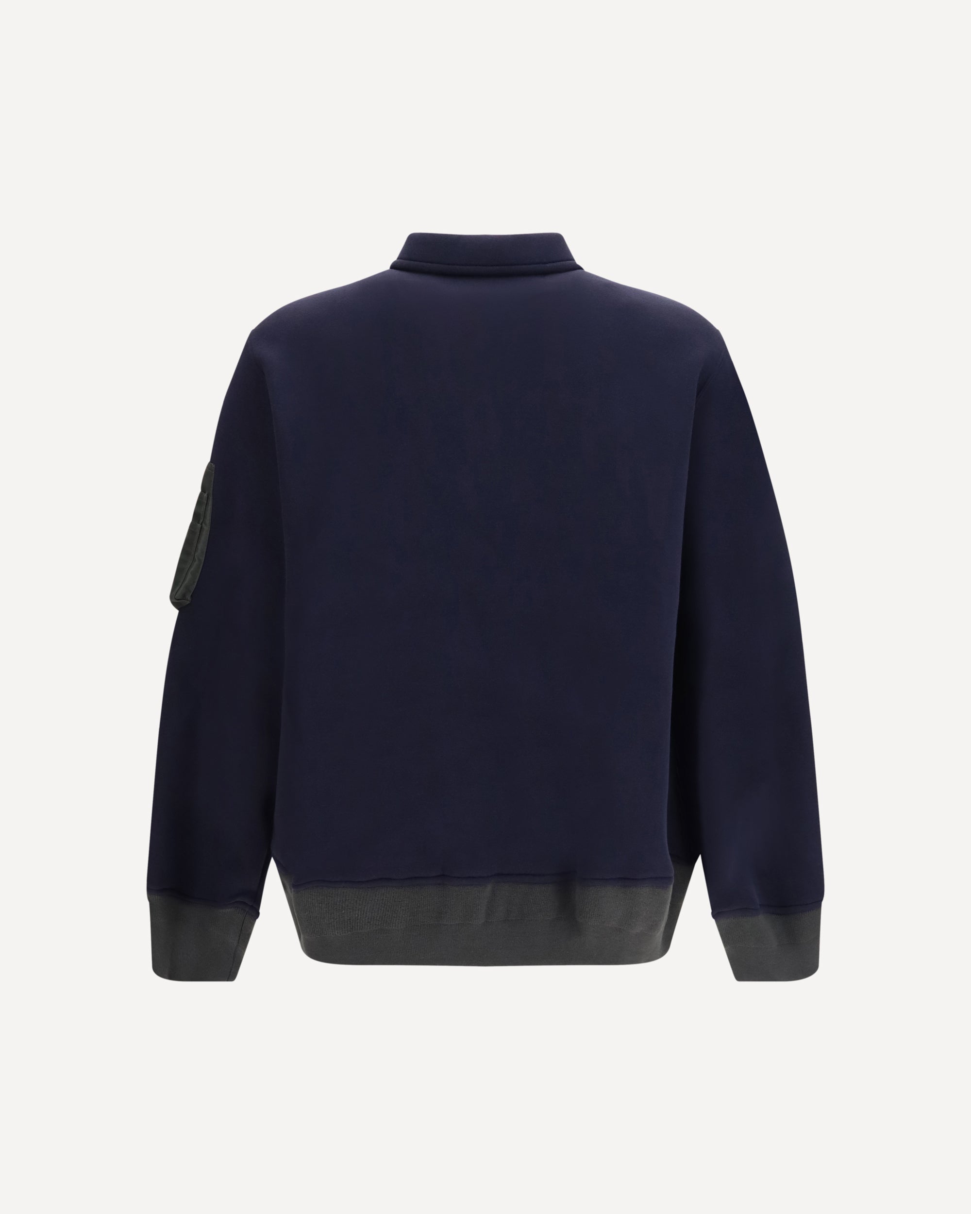 Sacai 테리 클로스 집업 폴로