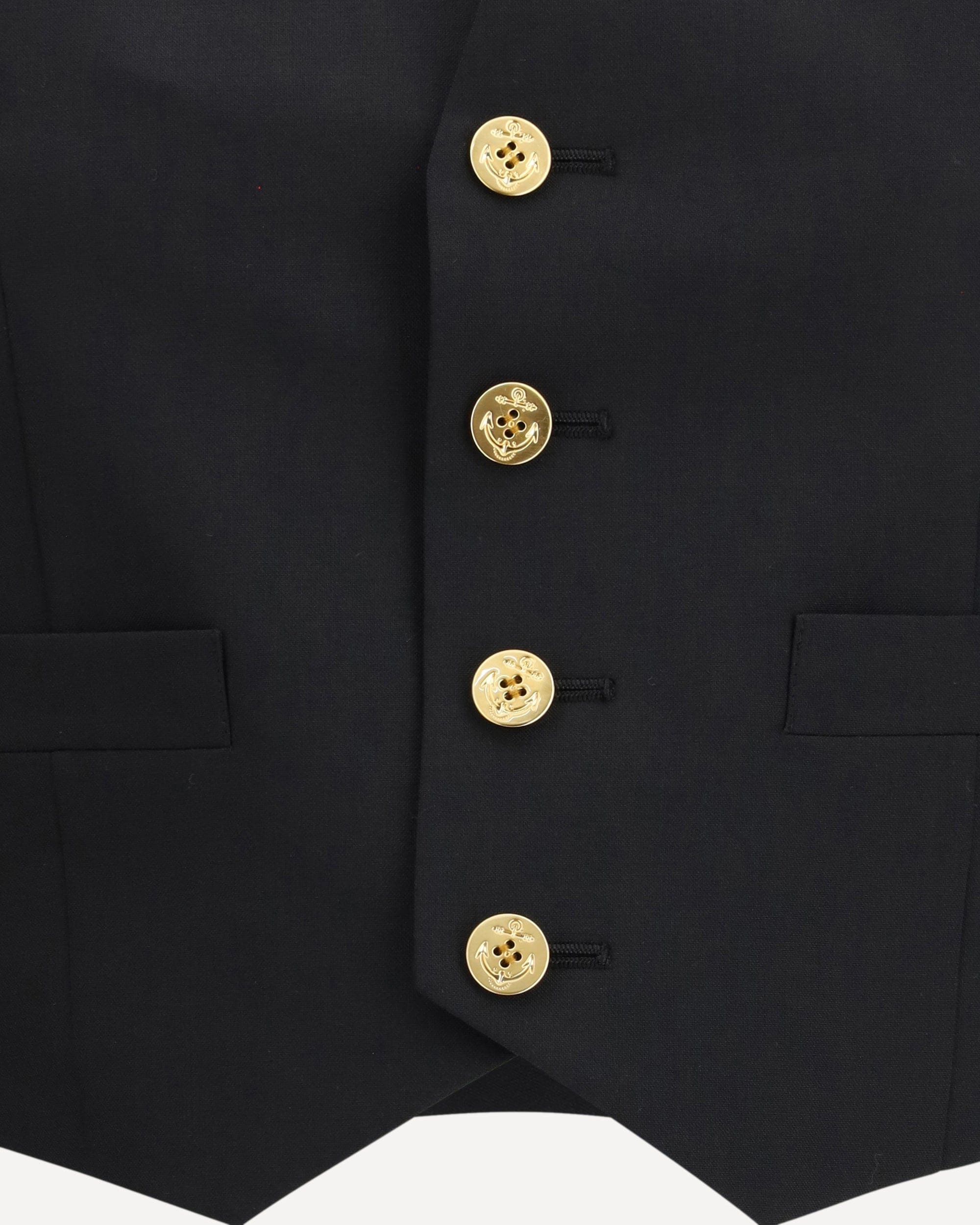 Sacai Twill V-Neck Vest With Drawstring