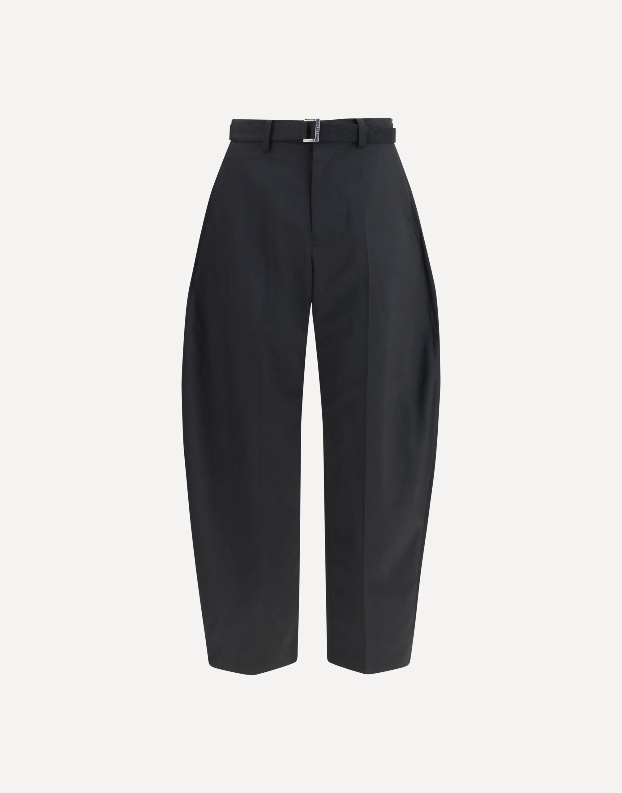 Sacai Wool Tailored Pants With Belt