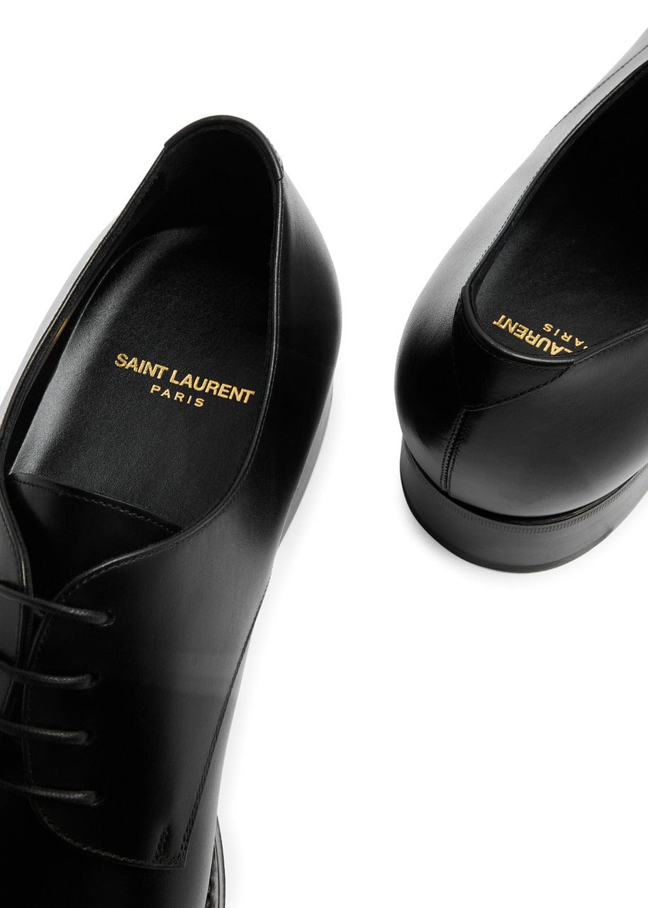 Saint Laurent Adrien Leather Derby Shoes
