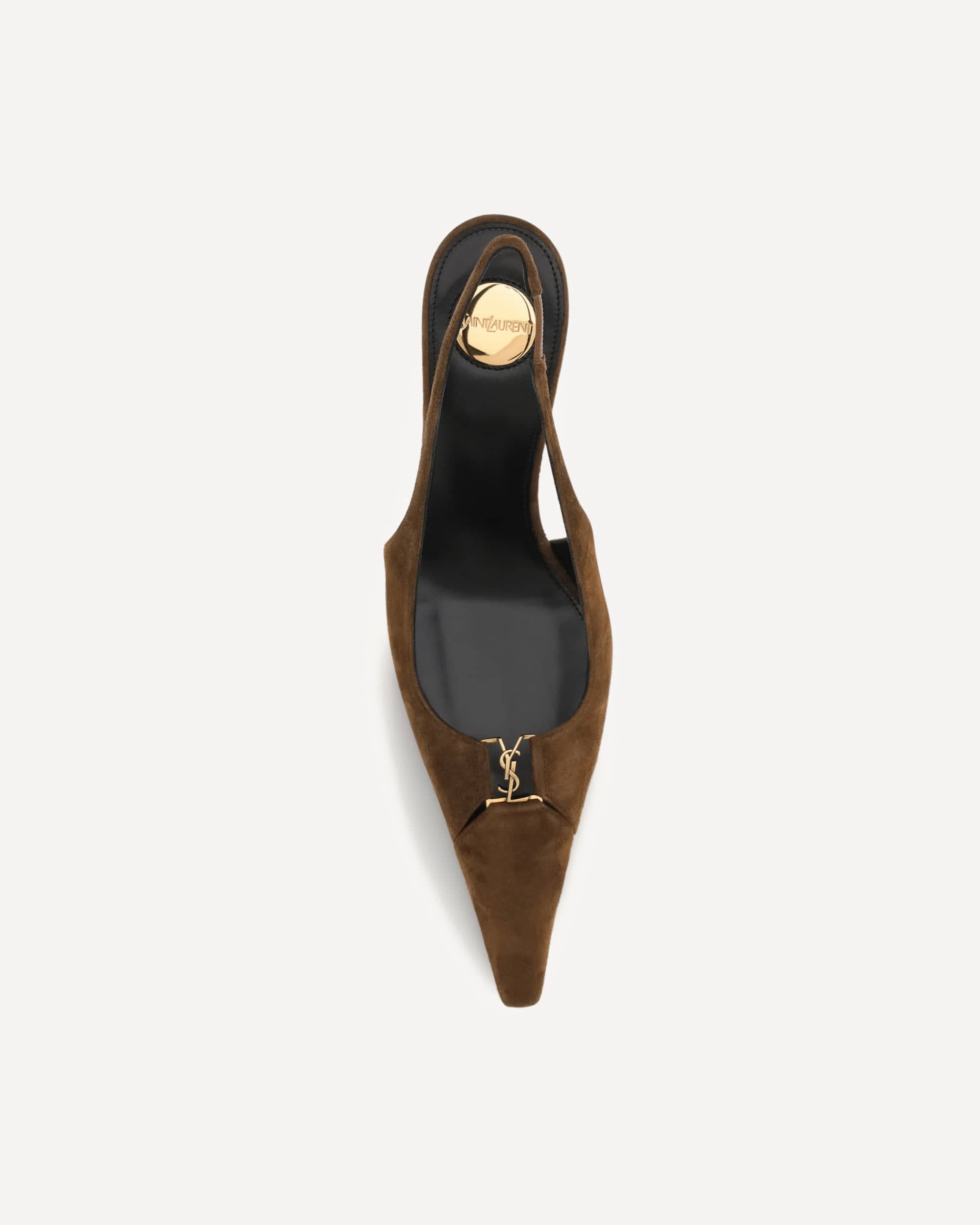 Saint Laurent Babylone Breteuil Suede Pumps