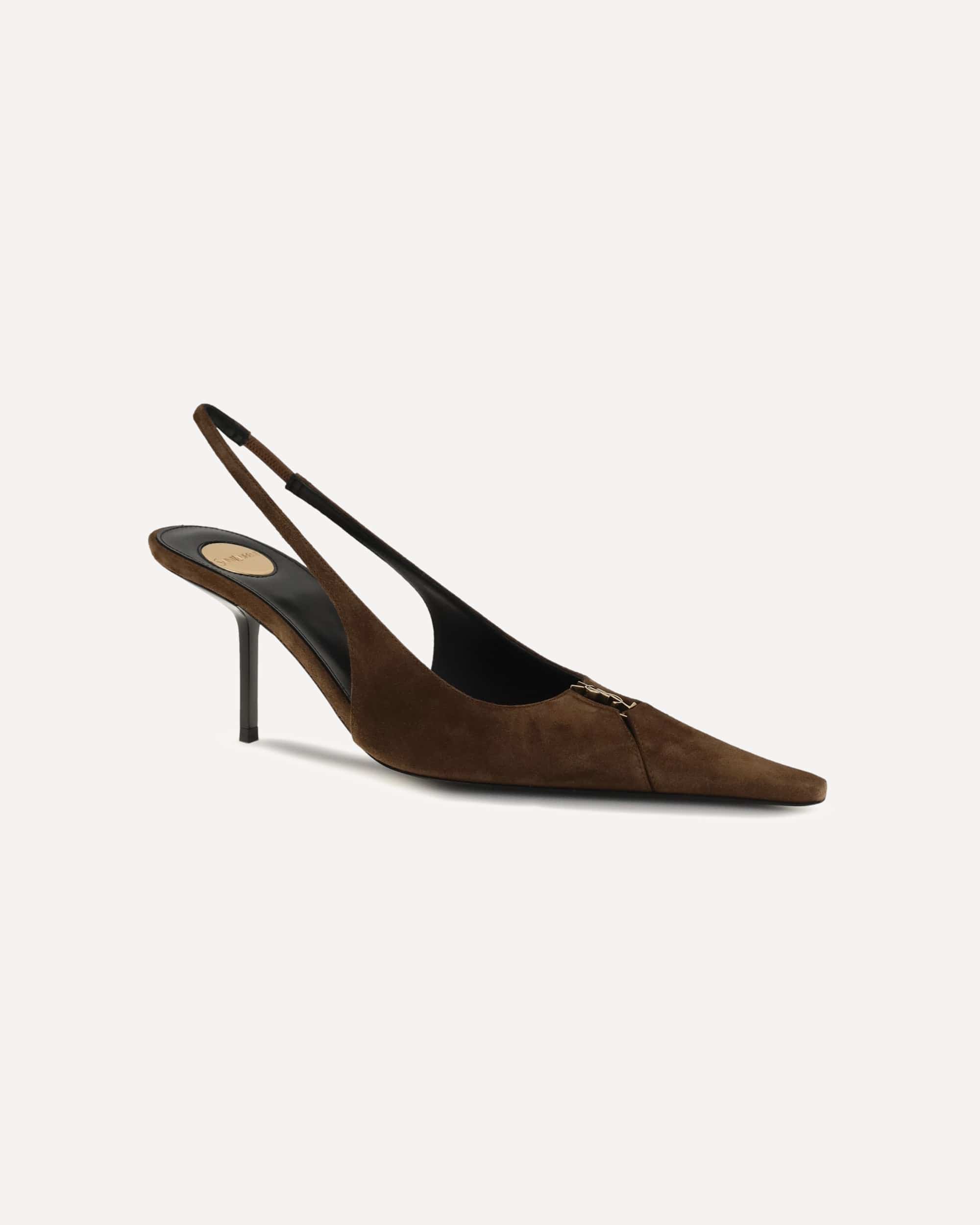 Saint Laurent Babylone Breteuil Suede Pumps - alternate view