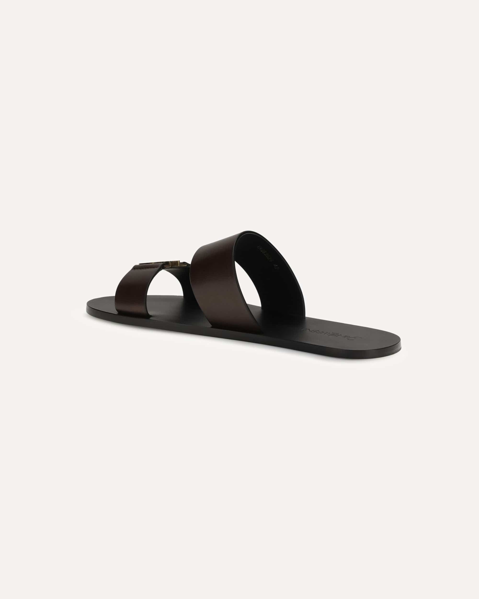 Saint Laurent Babylone Sandals Cassandre Logo