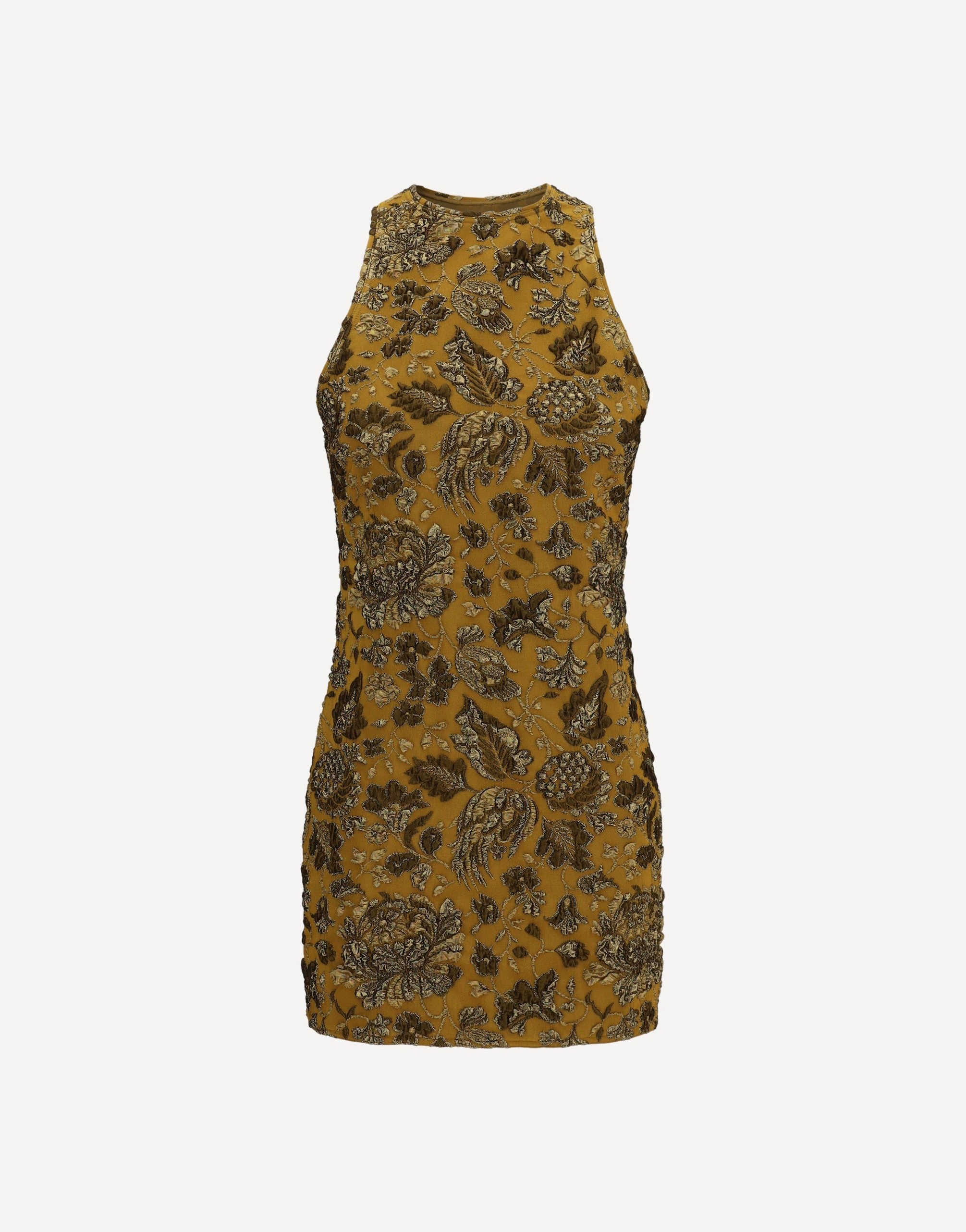 Saint Laurent Back-Cross Mini Dress