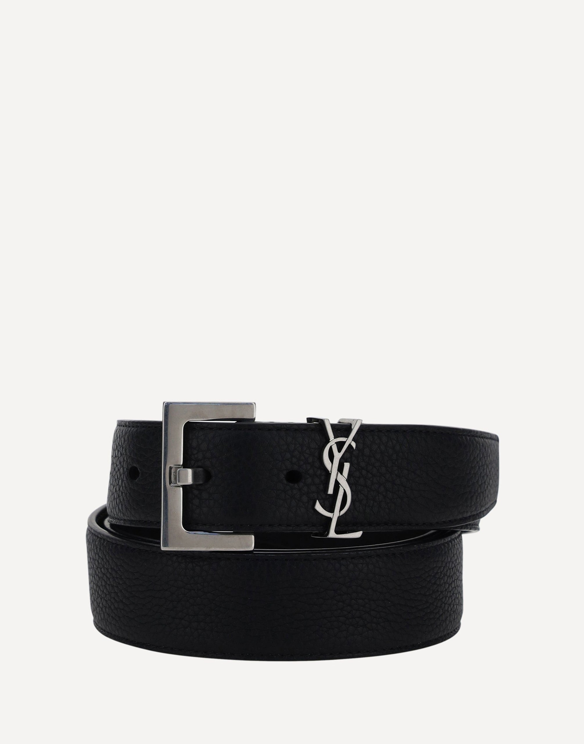 Saint Laurent Riem van kalfsleer met YSL-luslogo | Sendegaro NL