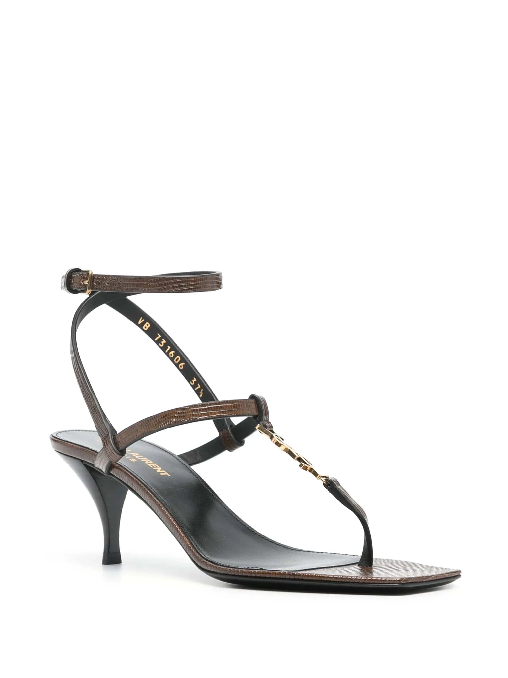 Saint Laurent Cassandra 60mm Leather Sandals