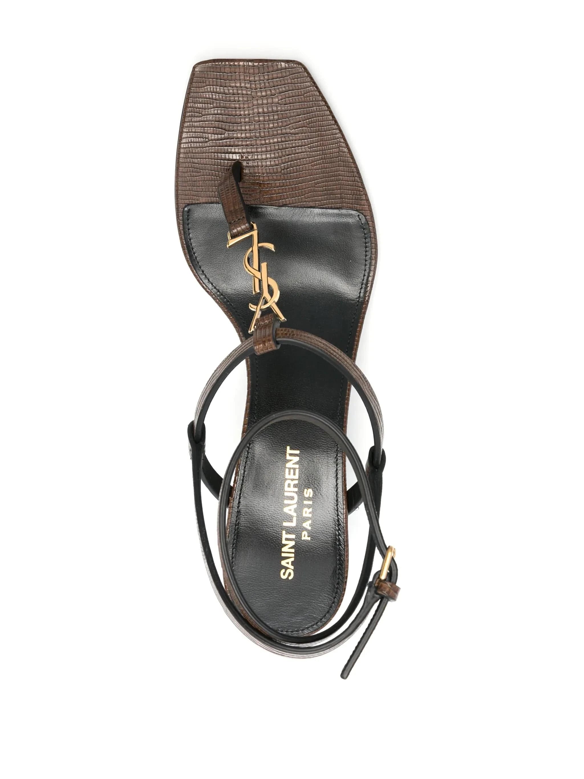 Saint Laurent Cassandra 60mm Leather Sandals