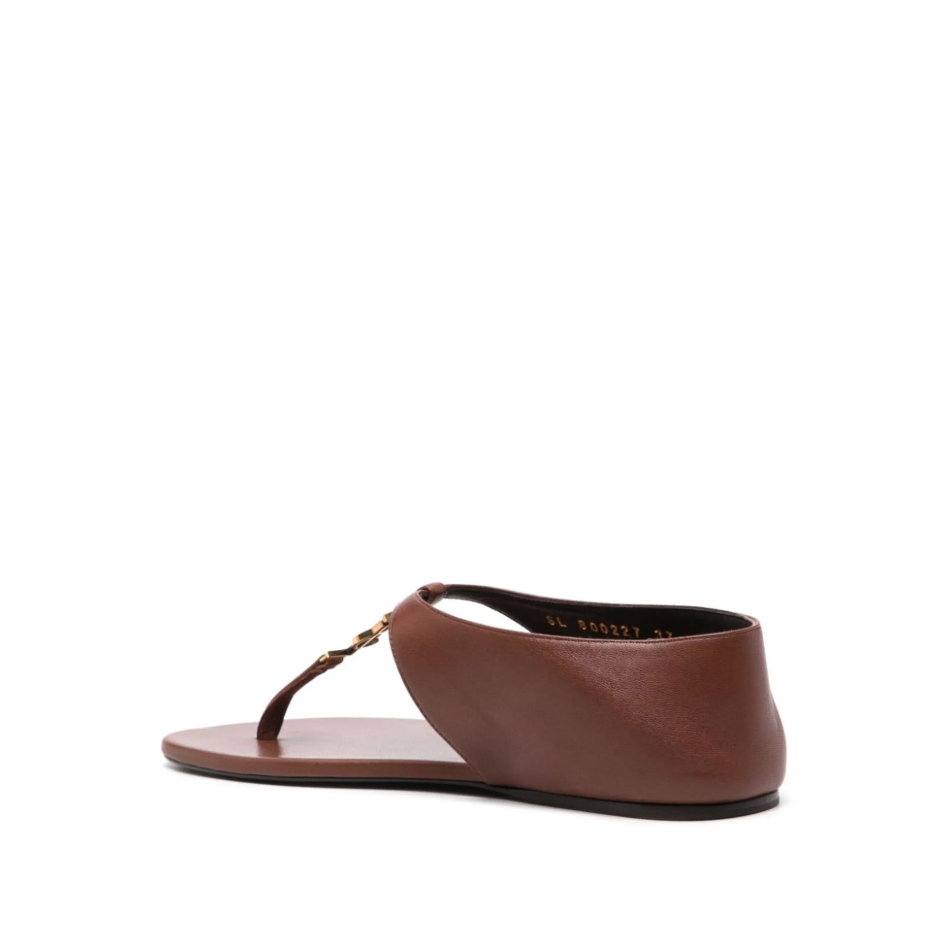 Saint Laurent Sandalen mit Cassandra-Logoplakette