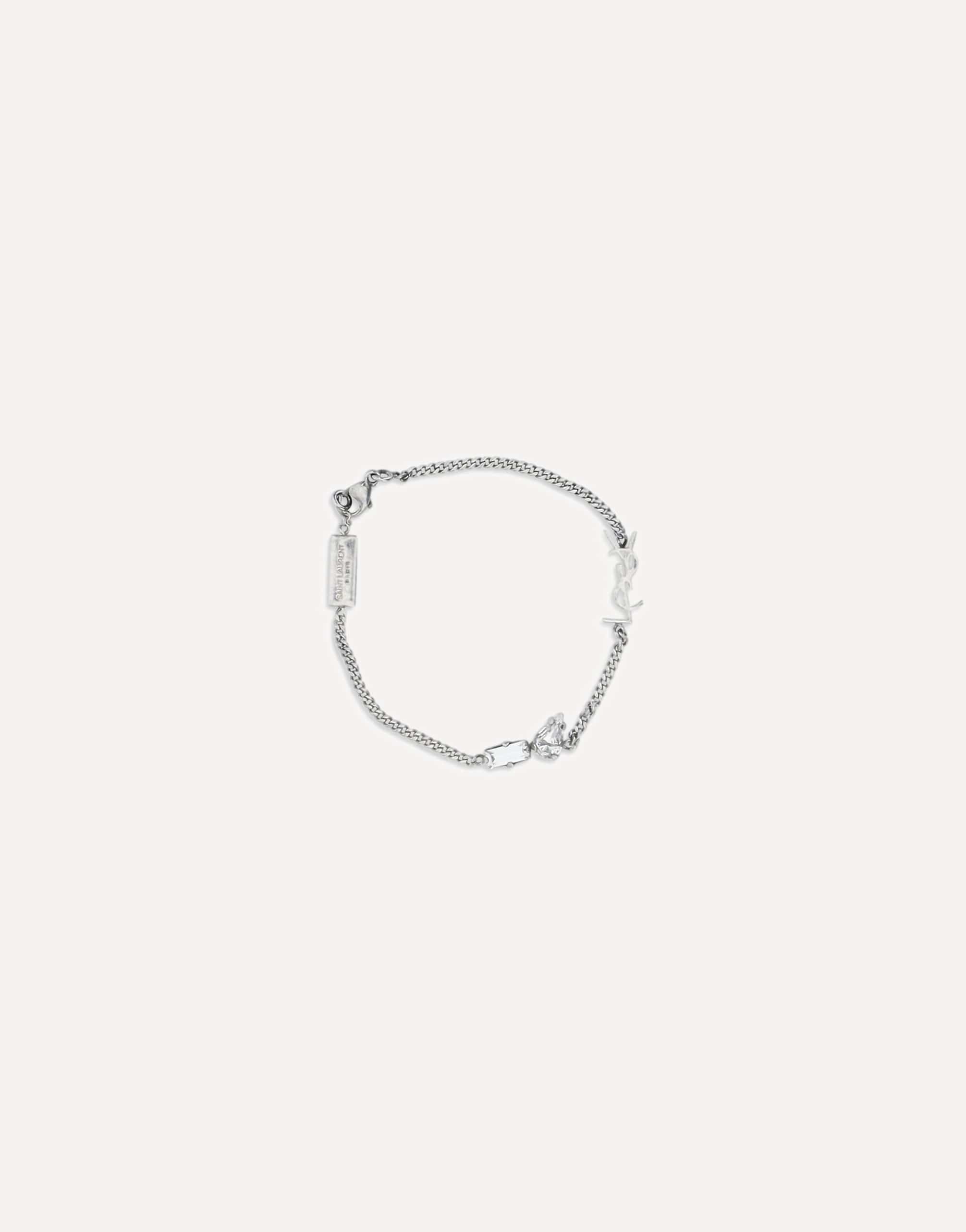 Saint Laurent Cassandre Charm Bracelet In Metal | Sendegaro
