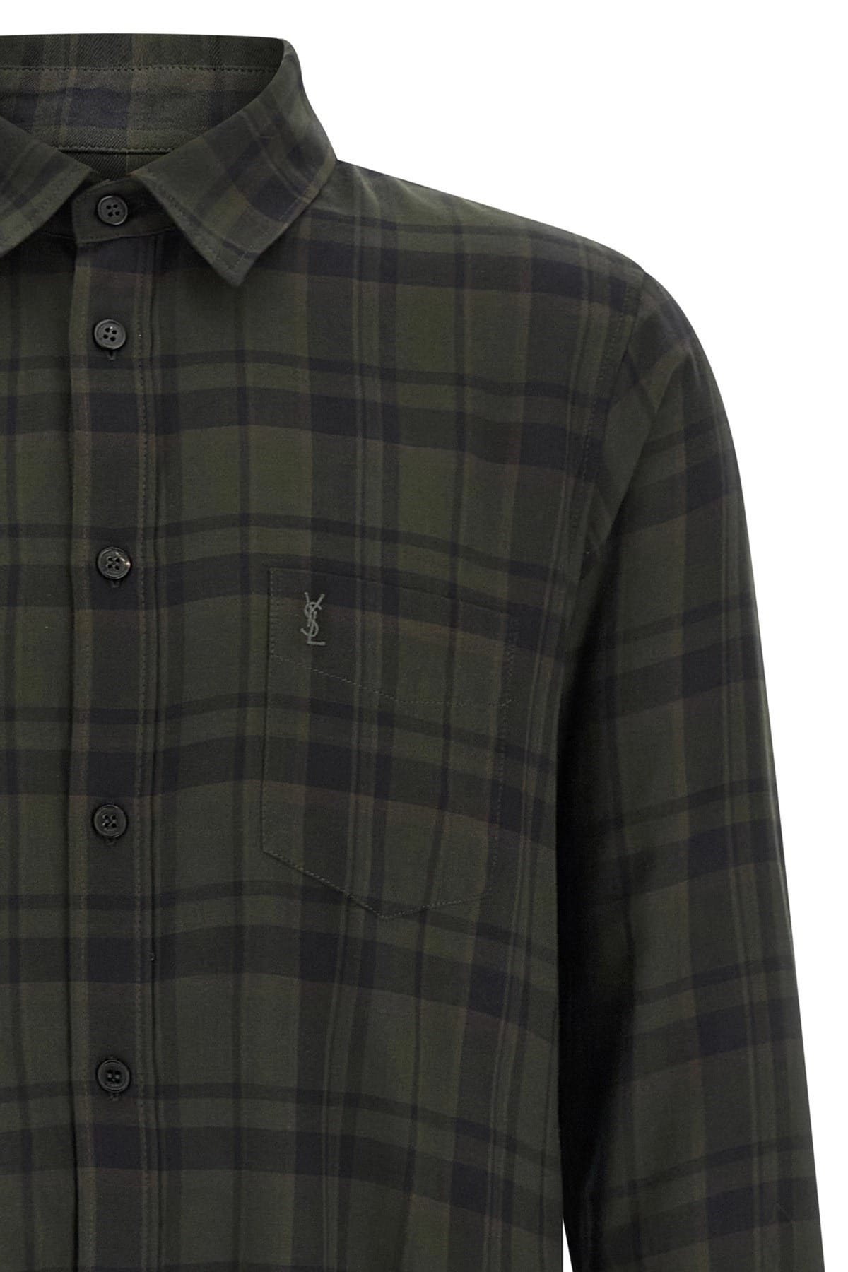Saint Laurent Saint Laurent Cassandre Checked Shirt