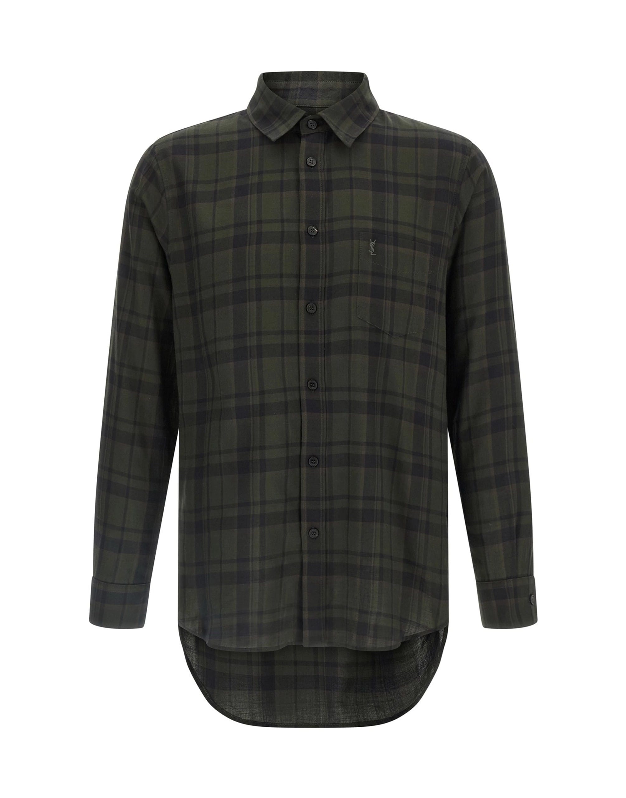Saint Laurent Saint Laurent Cassandre Checked Shirt