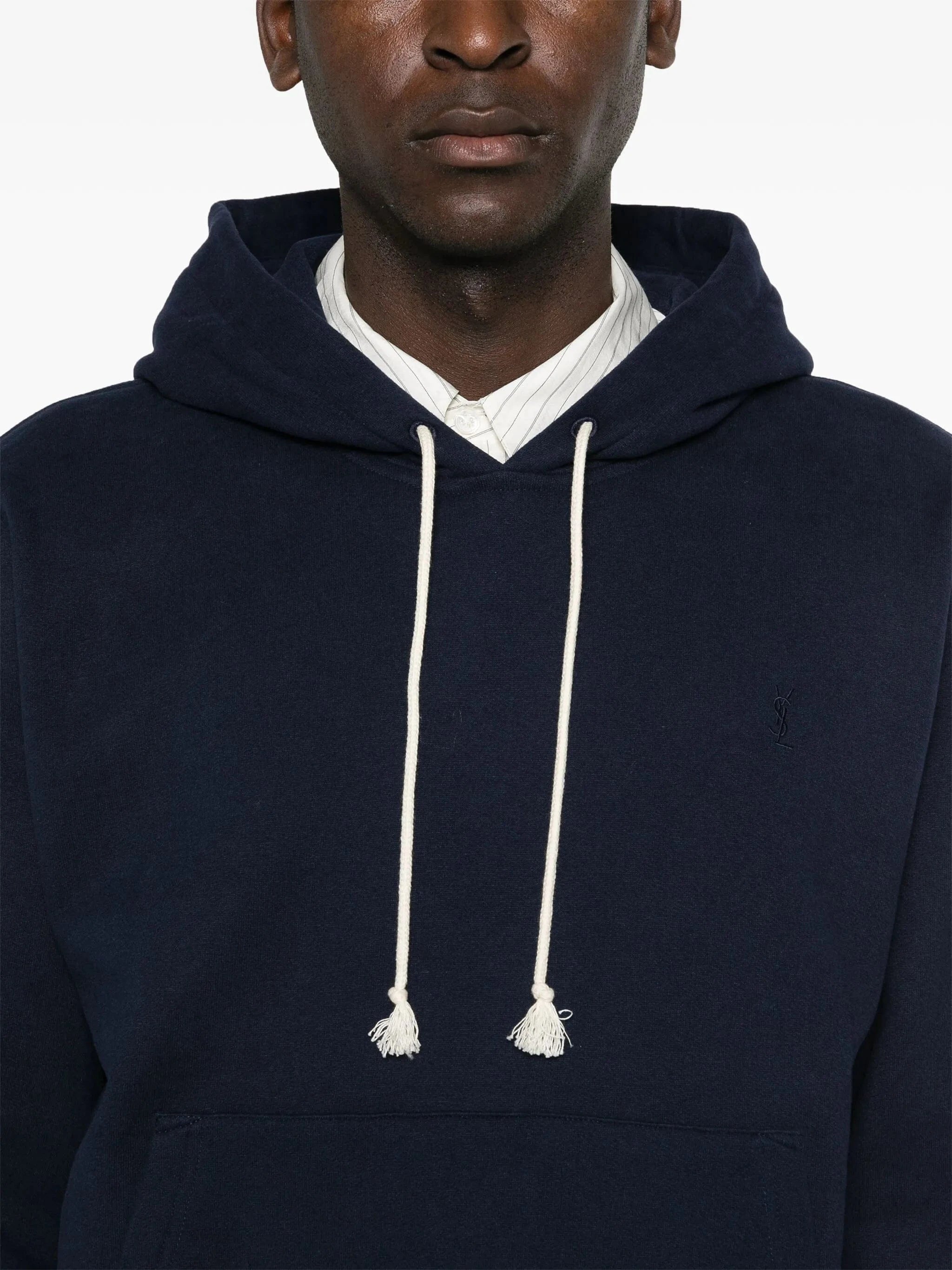 Saint Laurent Cassandre-Embroidered Hoodie