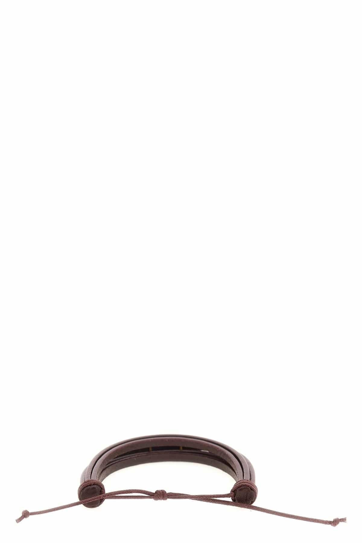 Saint Laurent Saint Laurent Cassandre Leather Bracelet