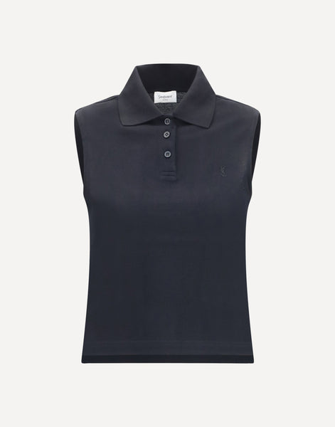 トップス 16SS SAINT LAURENT PARIS POLO LEATHER Saint Laurent Cassandre Piqué Polo | Sendegaro FR