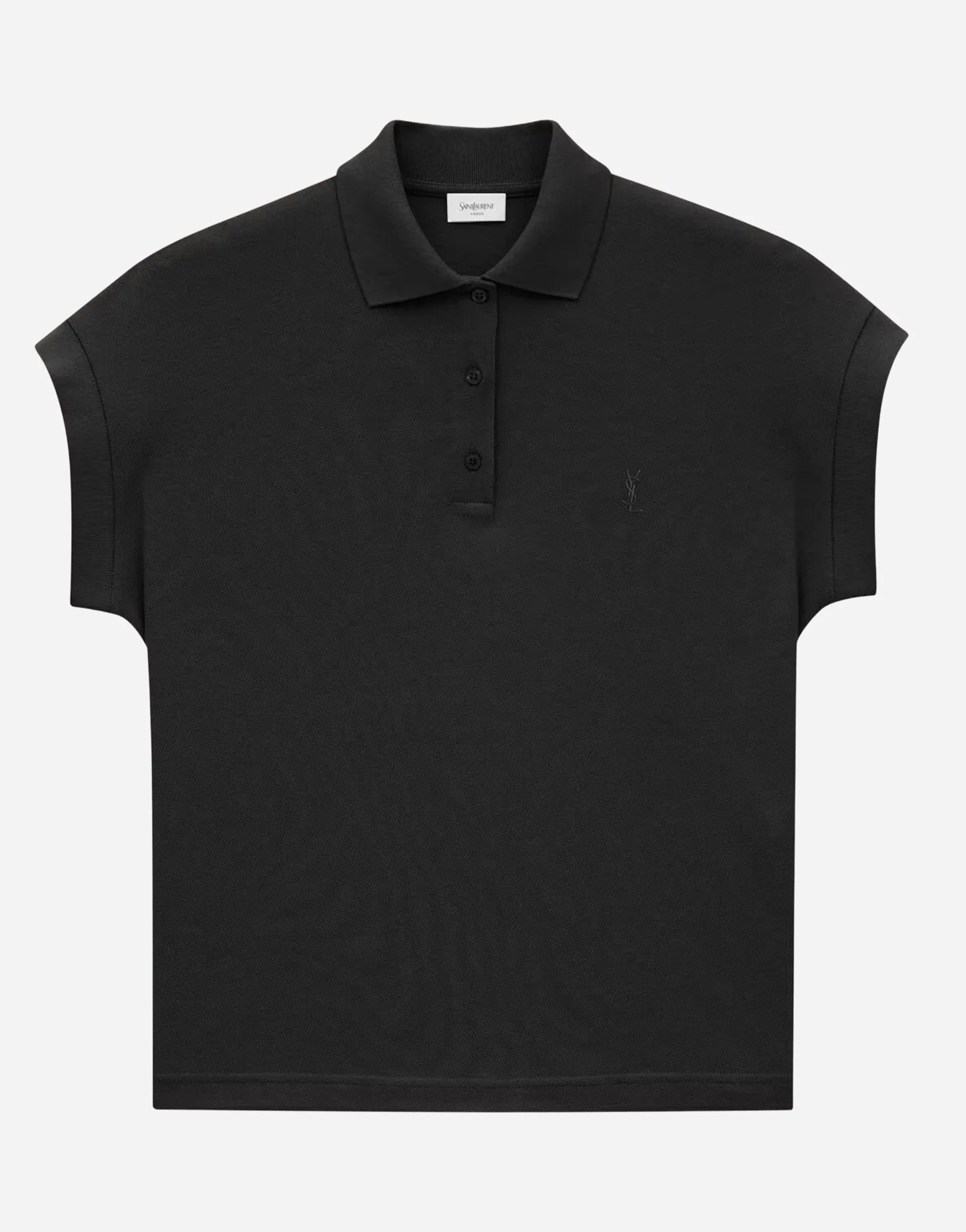 Saint Laurent Cassandre Piqué Polo Shirt
