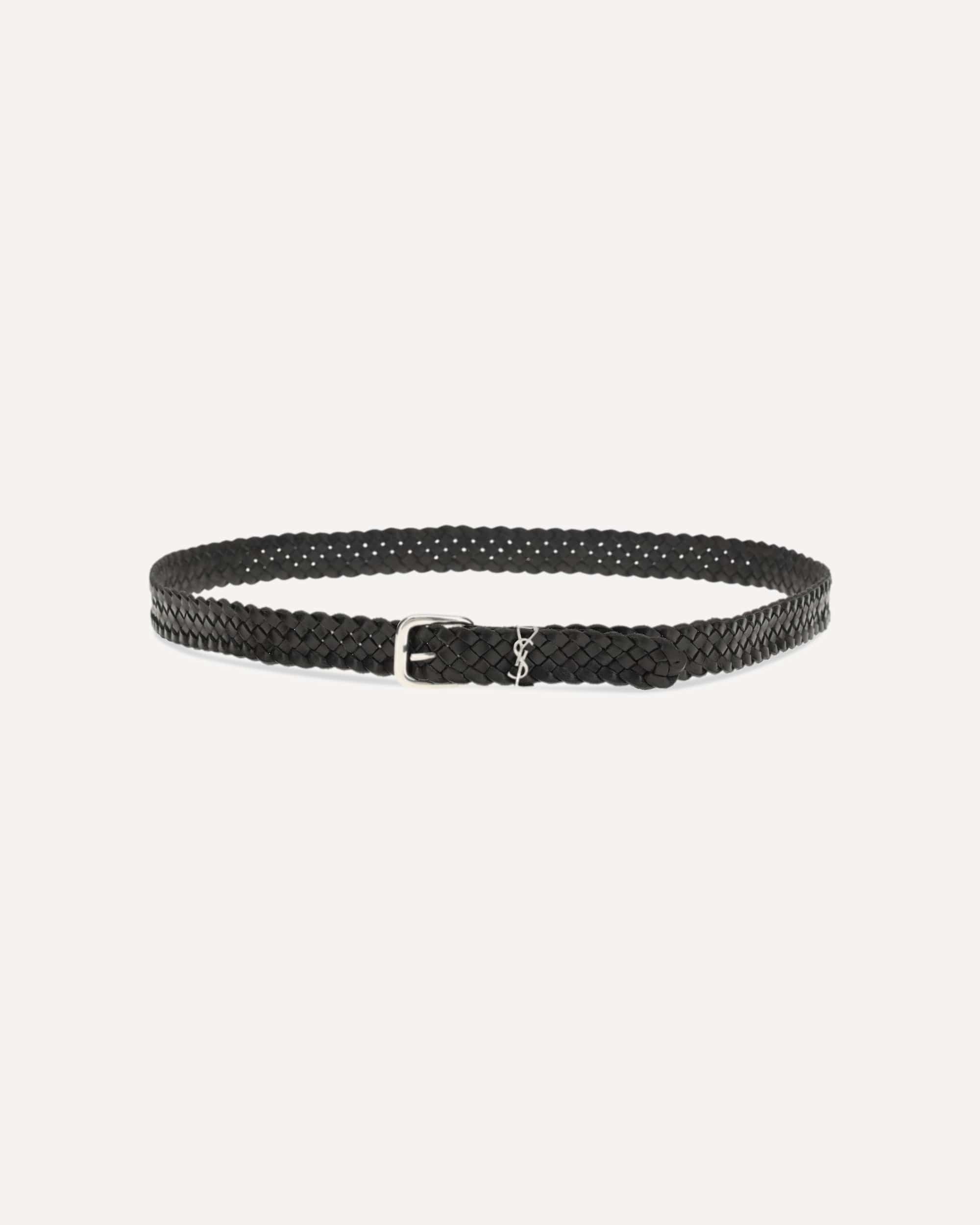 Saint Laurent حزام كاساندرا بإبزيم مستطيل - alternate view