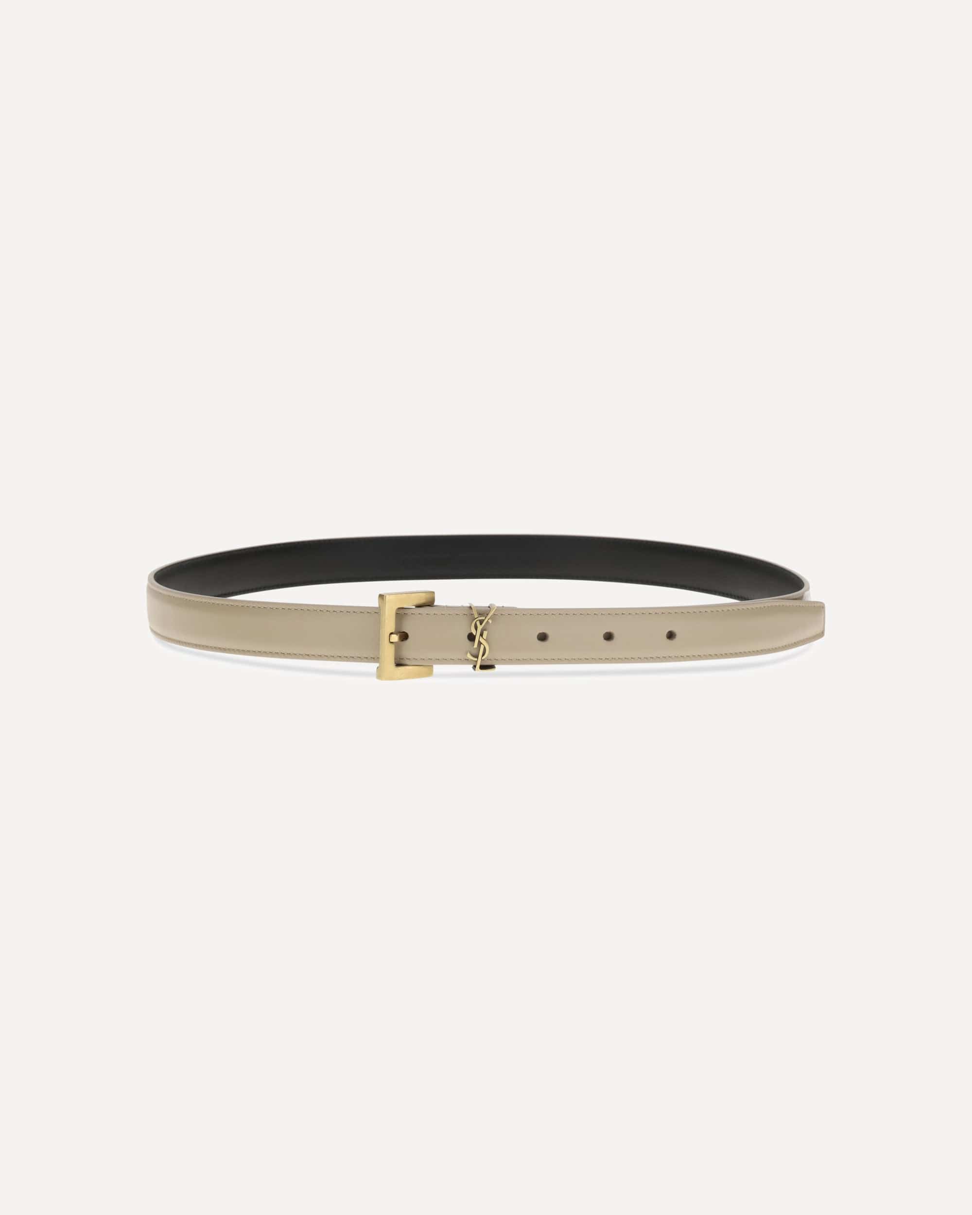 Saint Laurent Cassandre Slim Belt