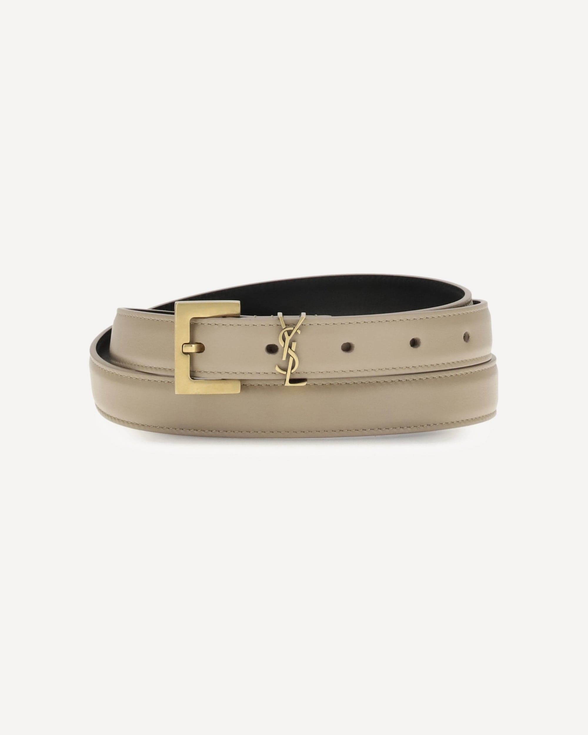 Saint Laurent Cassandre Slim Belt