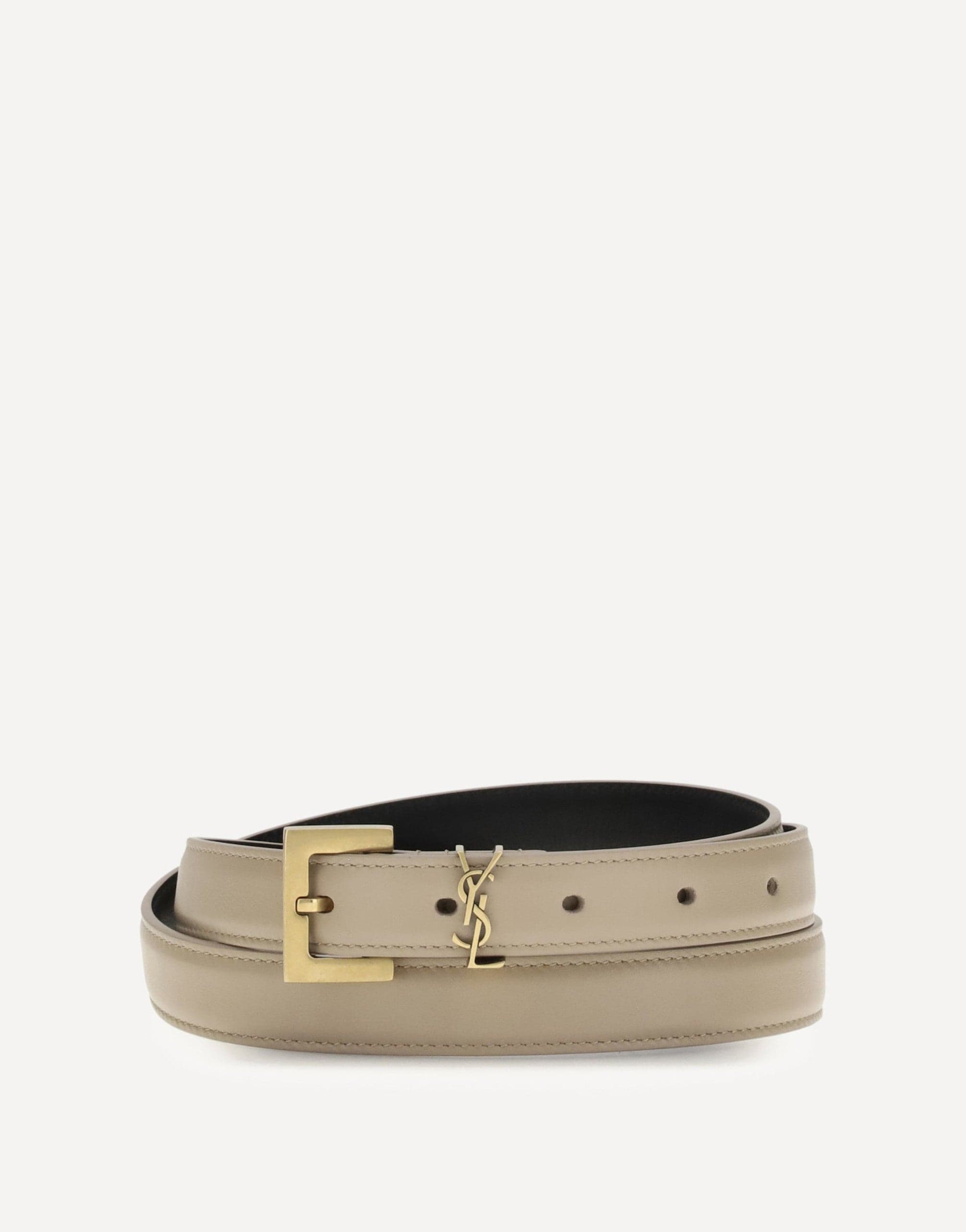 Saint Laurent Cassandre Slim Belt