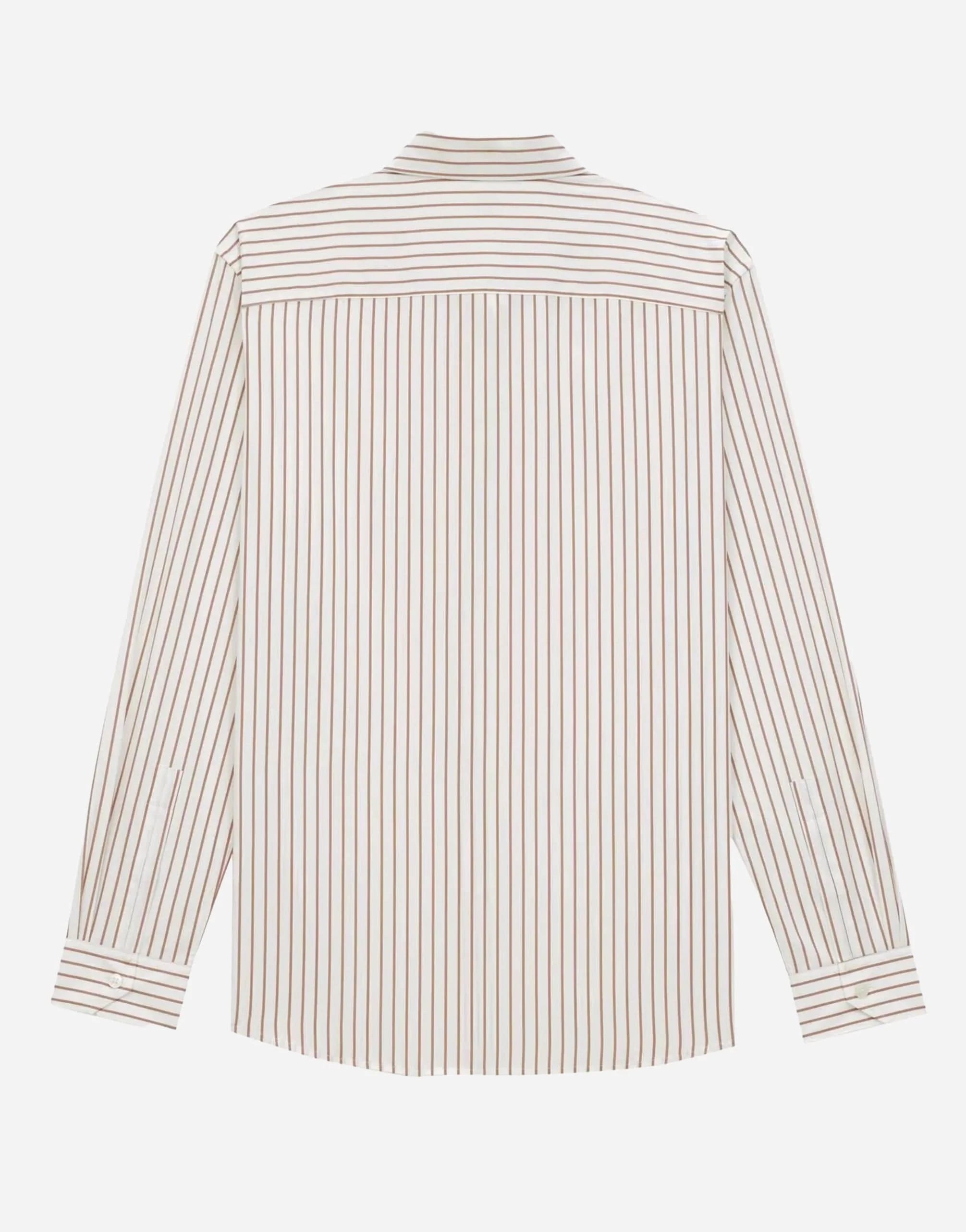 Saint Laurent Cassandre Striped Cotton Shirt