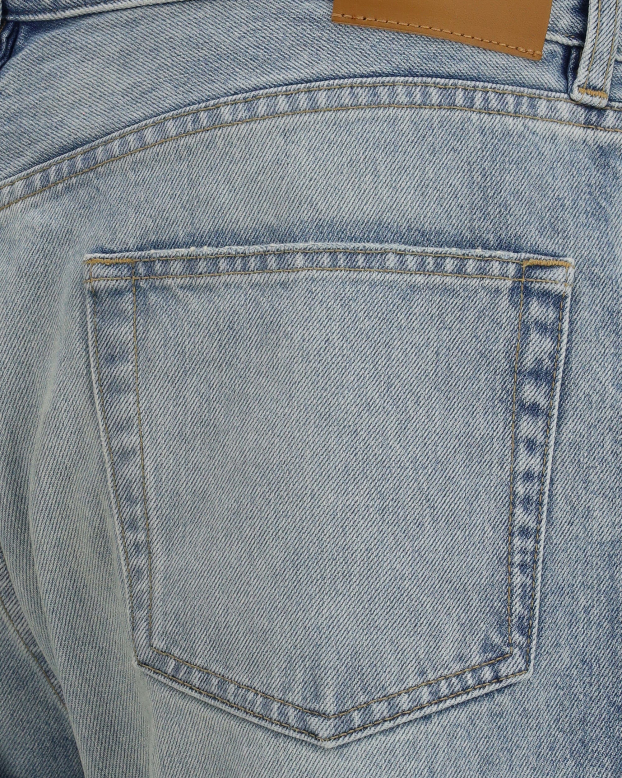 Saint Laurent Cotton Denim Jeans With Stonewashed Finish