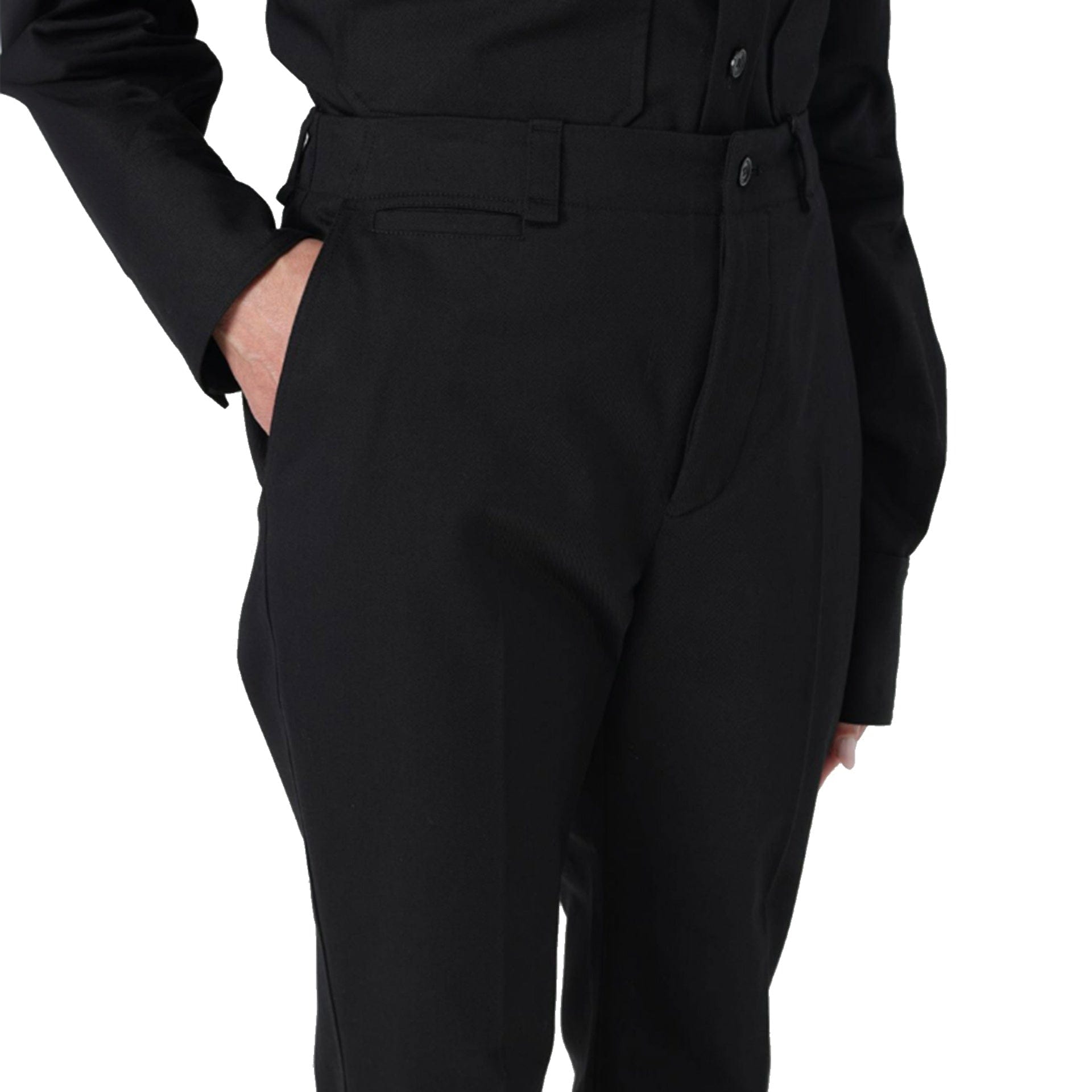 Saint Laurent Cotton Front Button Trousers