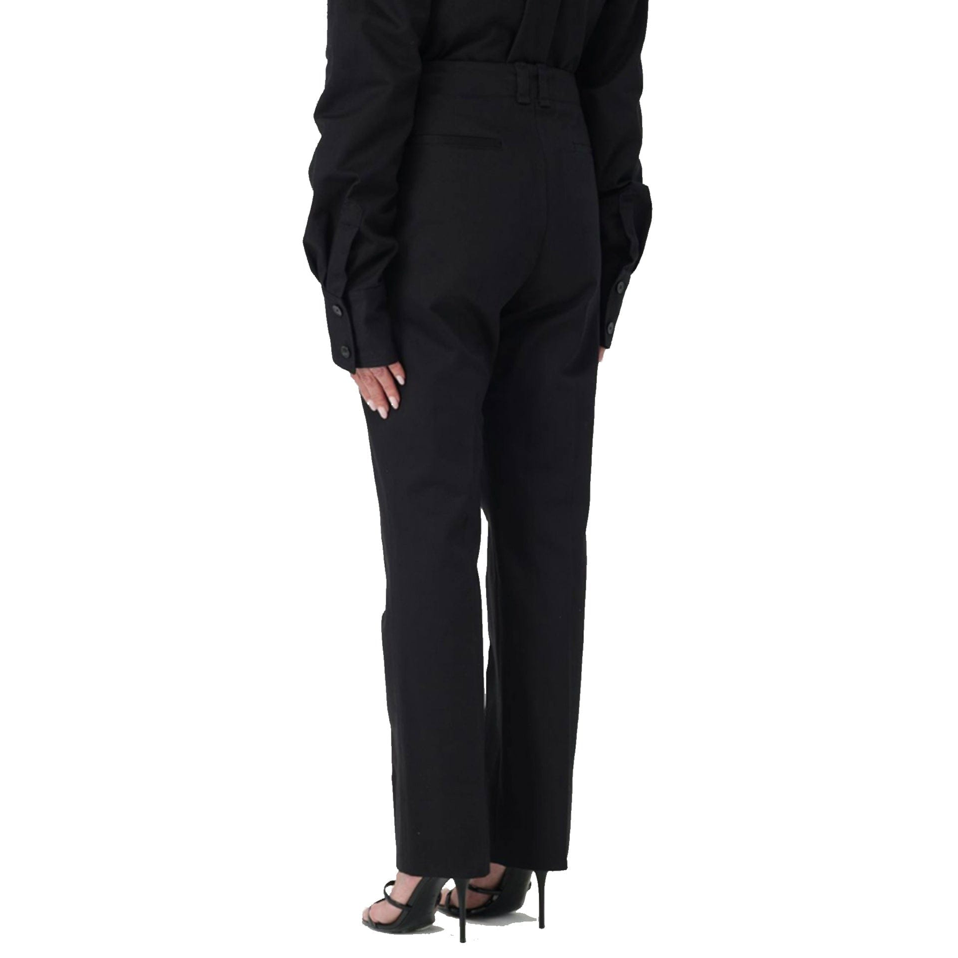 Saint Laurent Cotton Front Button Trousers