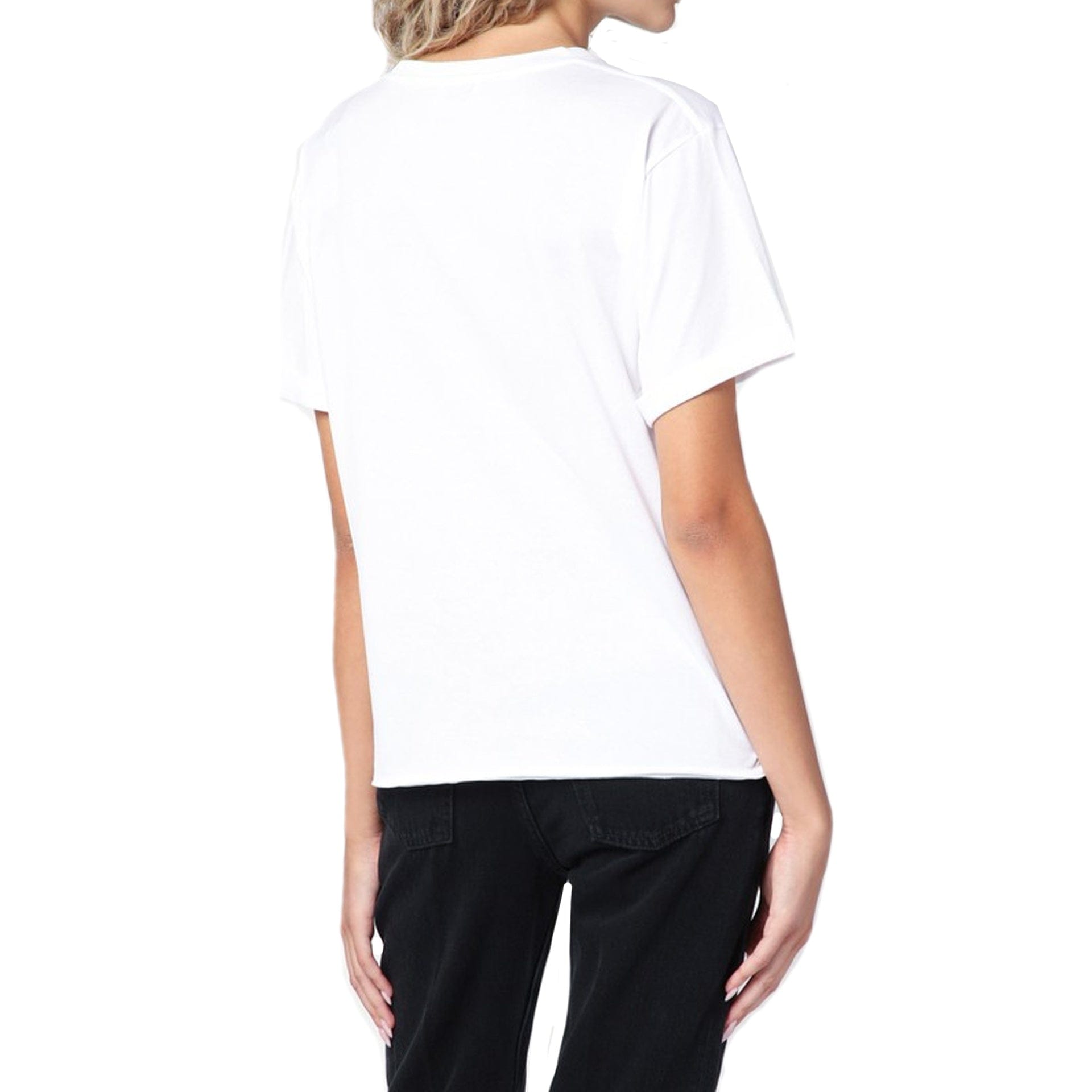 Saint Laurent Cotton Logo T-Shirt With Round Neck